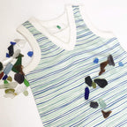 tank romper | pin stripes