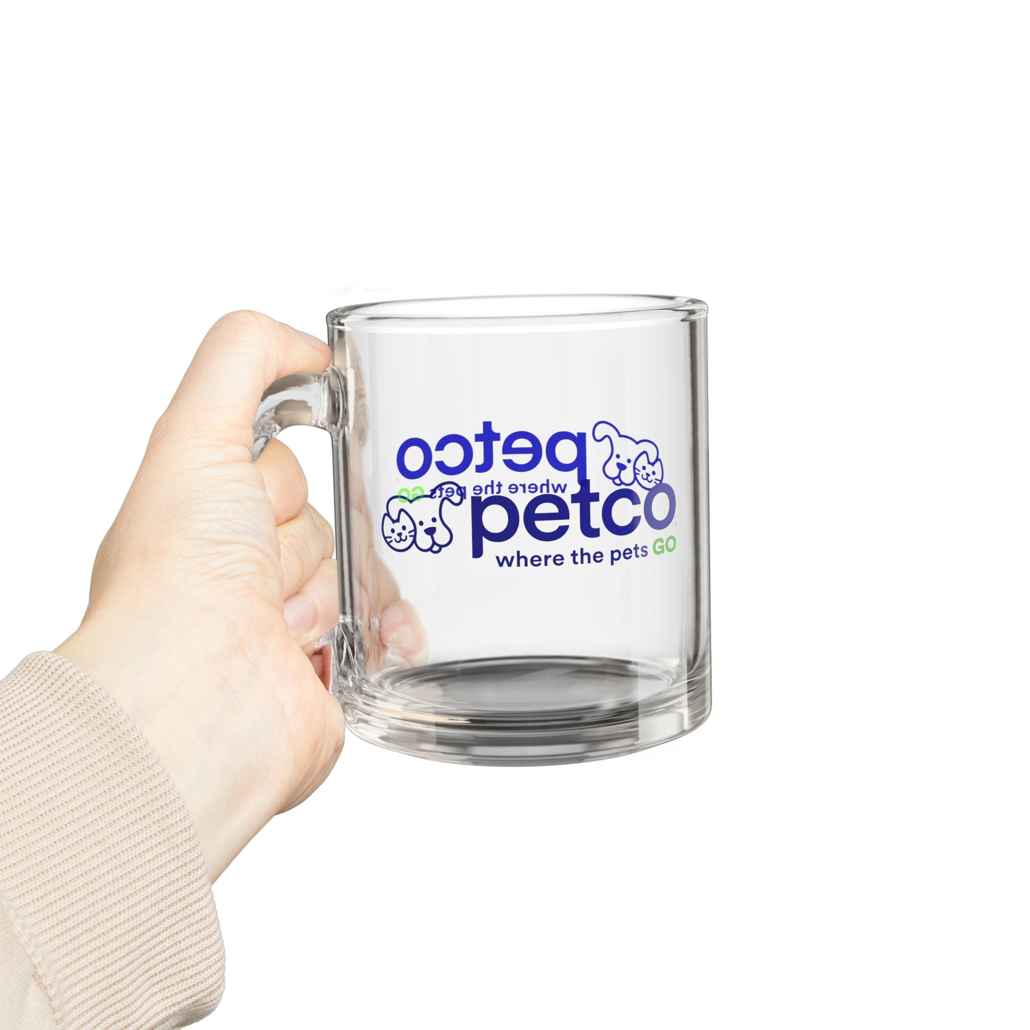 Petco "Where the Pets GO" 10oz Glass Coffee Mug