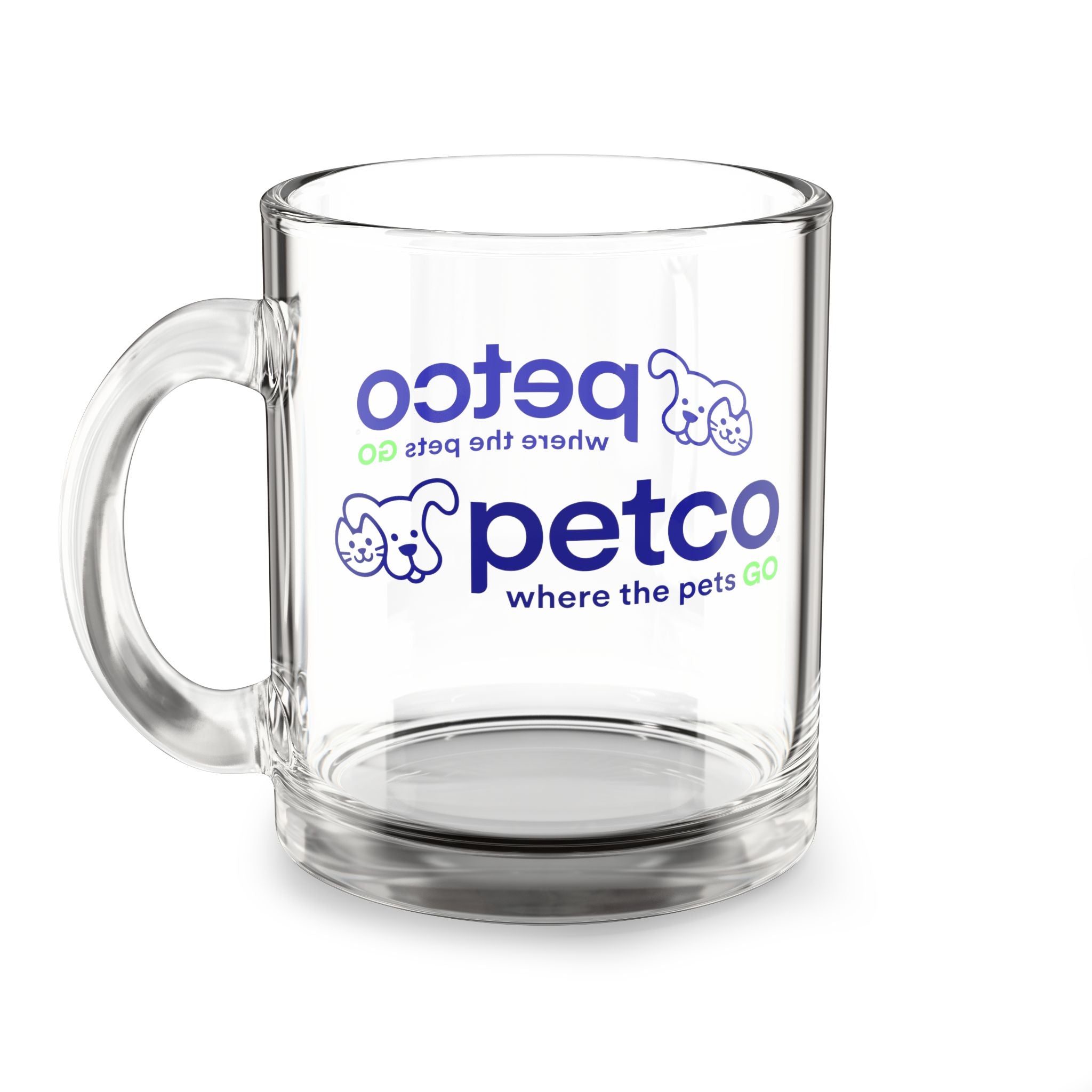Petco "Where the Pets GO" 10oz Glass Coffee Mug