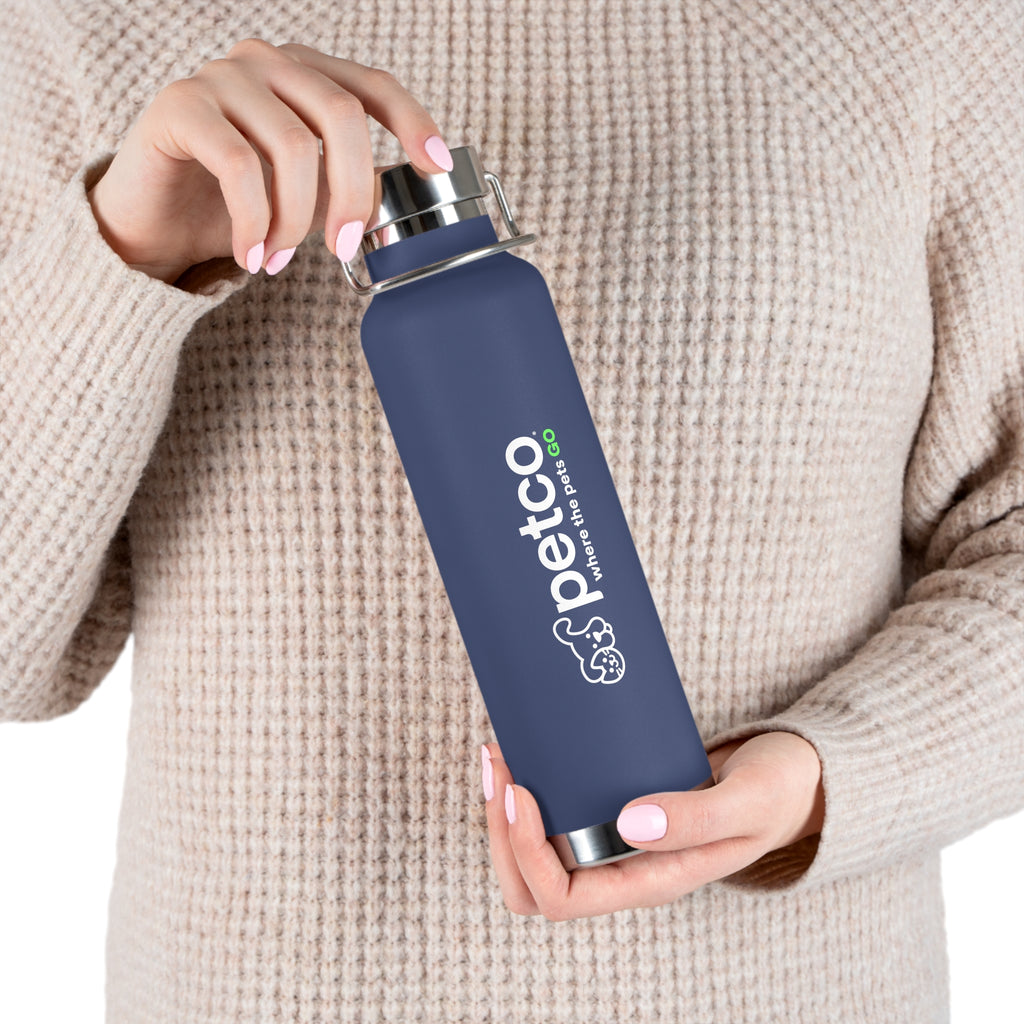 Petco "Where the Pets GO" 22oz Copper Vacuum Insulated Bottle