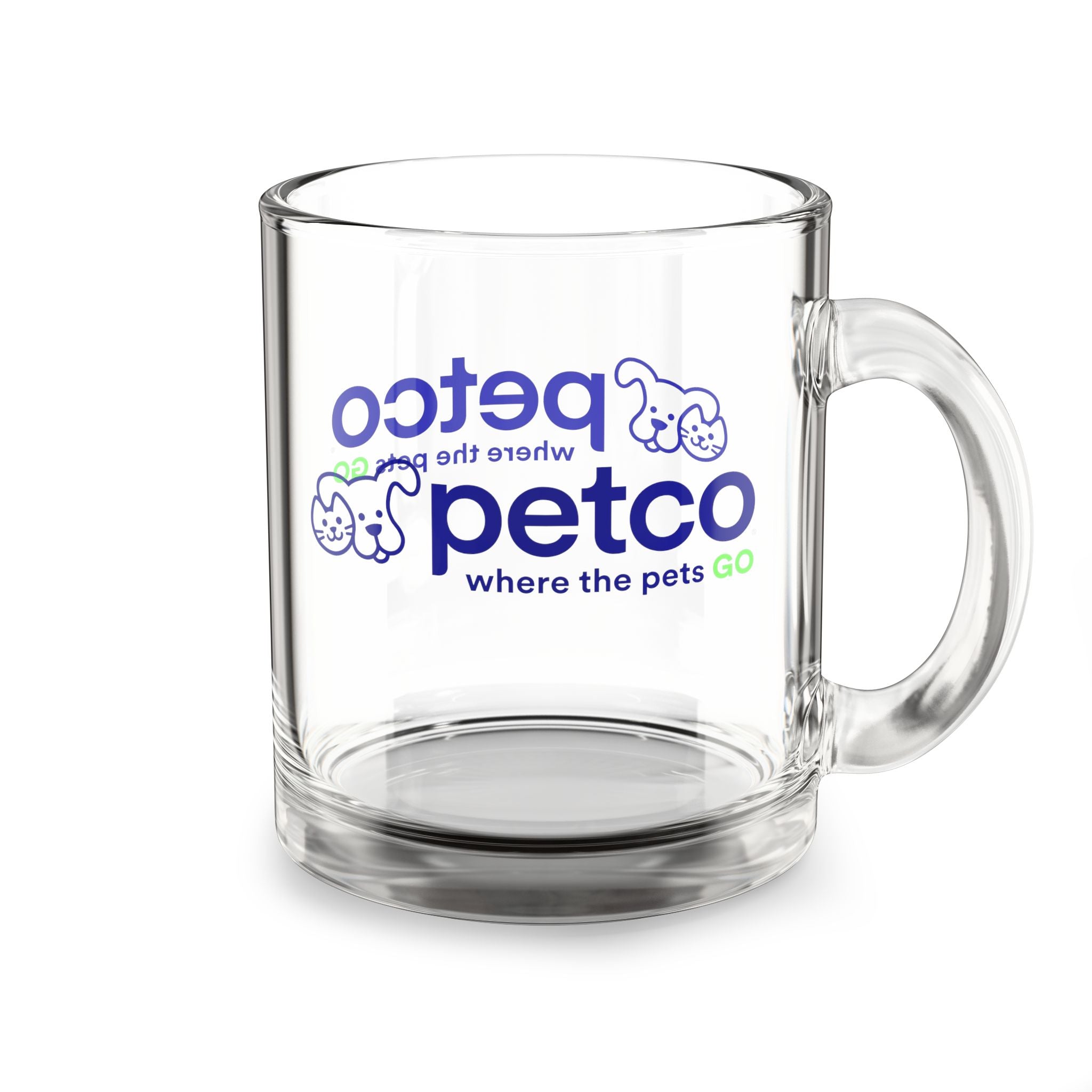 Petco "Where the Pets GO" 10oz Glass Coffee Mug