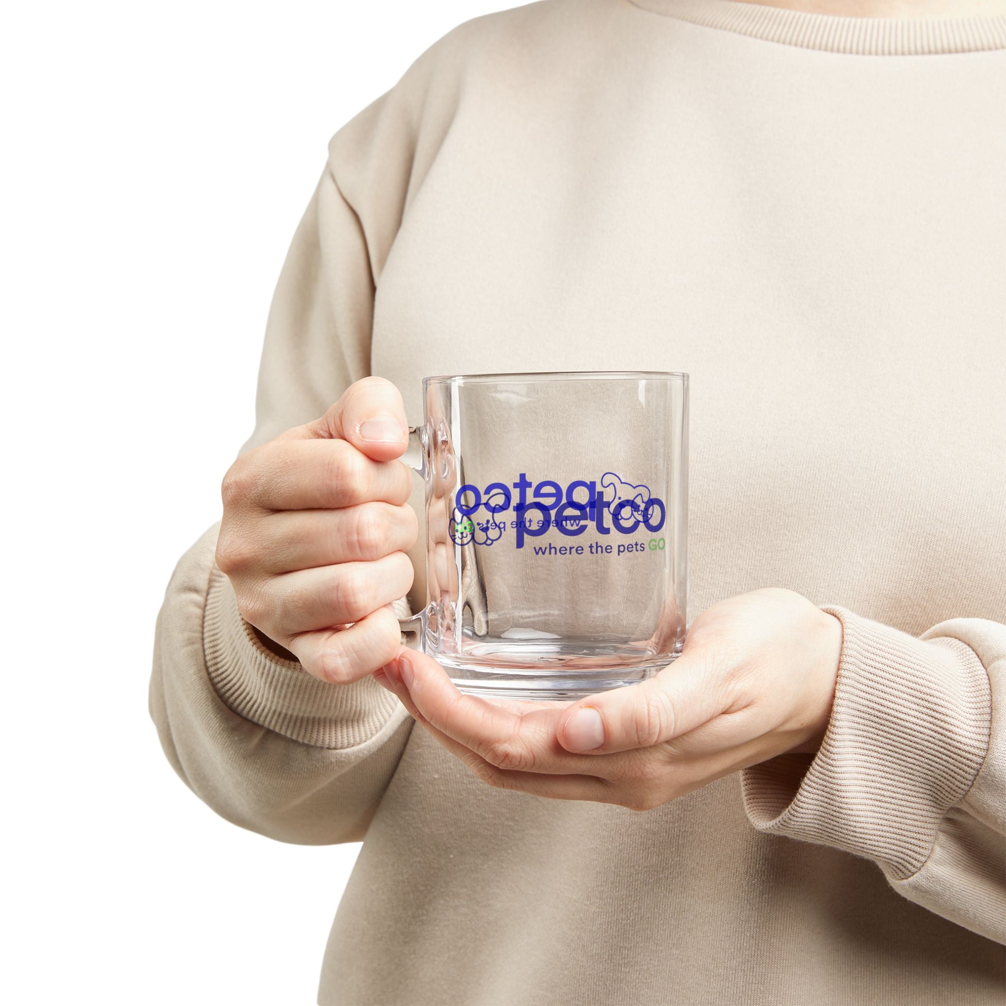 Petco "Where the Pets GO" 10oz Glass Coffee Mug