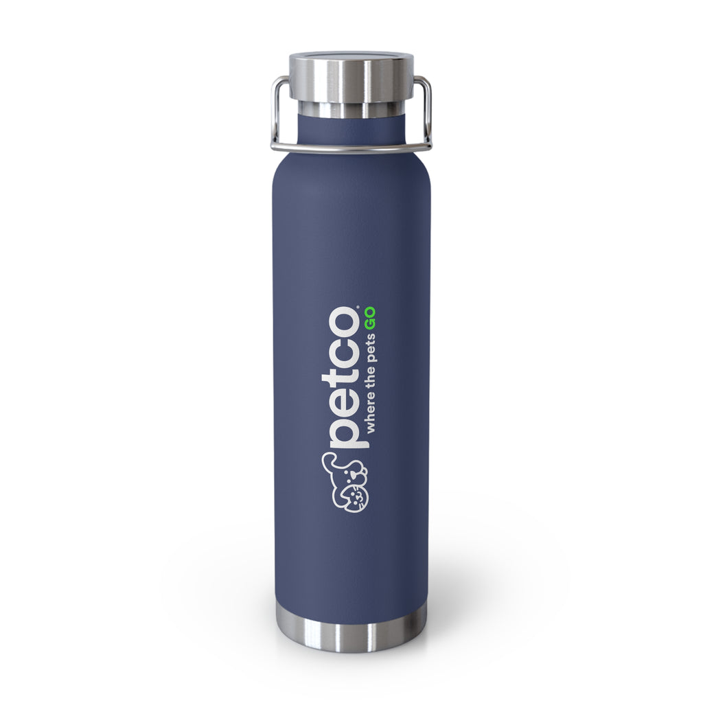 Petco "Where the Pets GO" 22oz Copper Vacuum Insulated Bottle