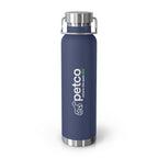 Petco "Where the Pets GO" 22oz Copper Vacuum Insulated Bottle