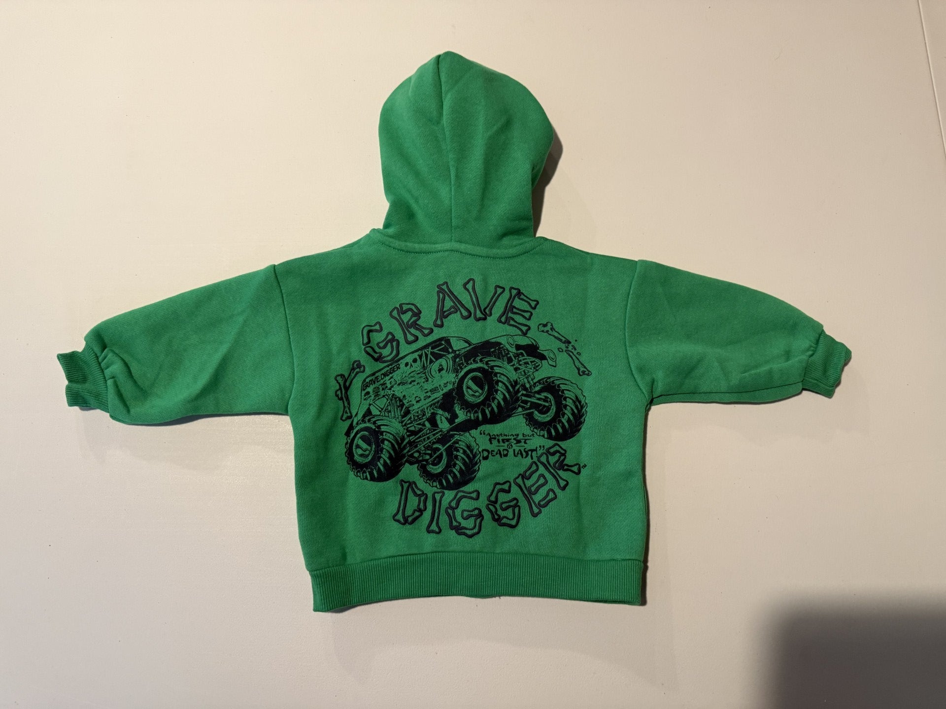 Kids Grave Digger Zip Up Hoodie