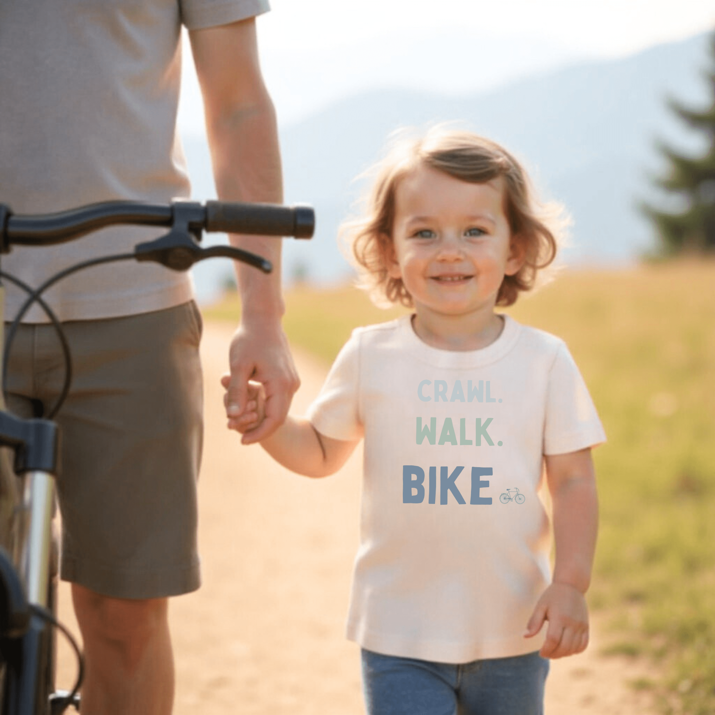 graphic tee | crawl walk bike