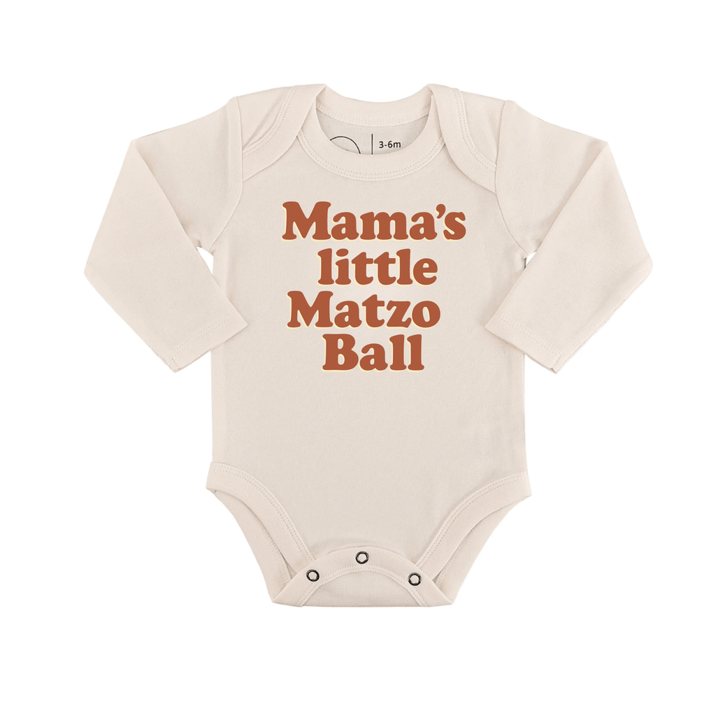 long sleeve graphic bodysuit | matzo ball