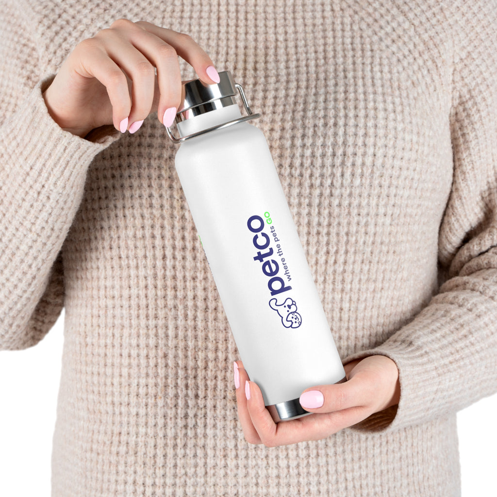 Petco "Where the Pets GO" 22oz Copper Vacuum Insulated Bottle