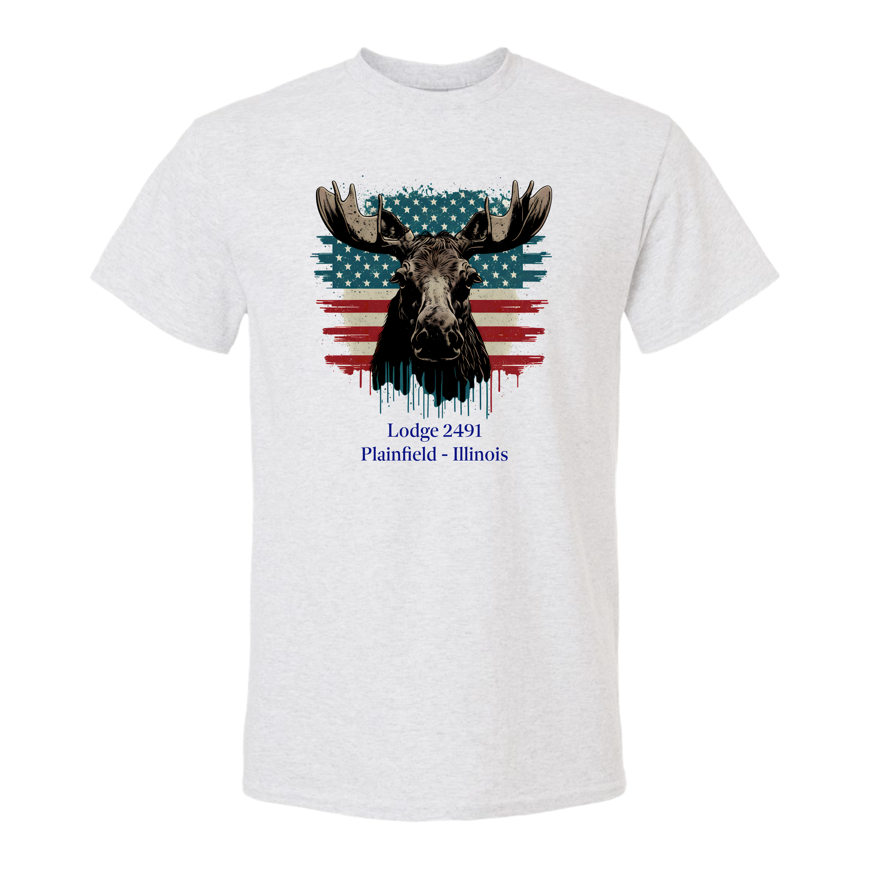 Lodge 2491 - Moose Flag T-Shirt