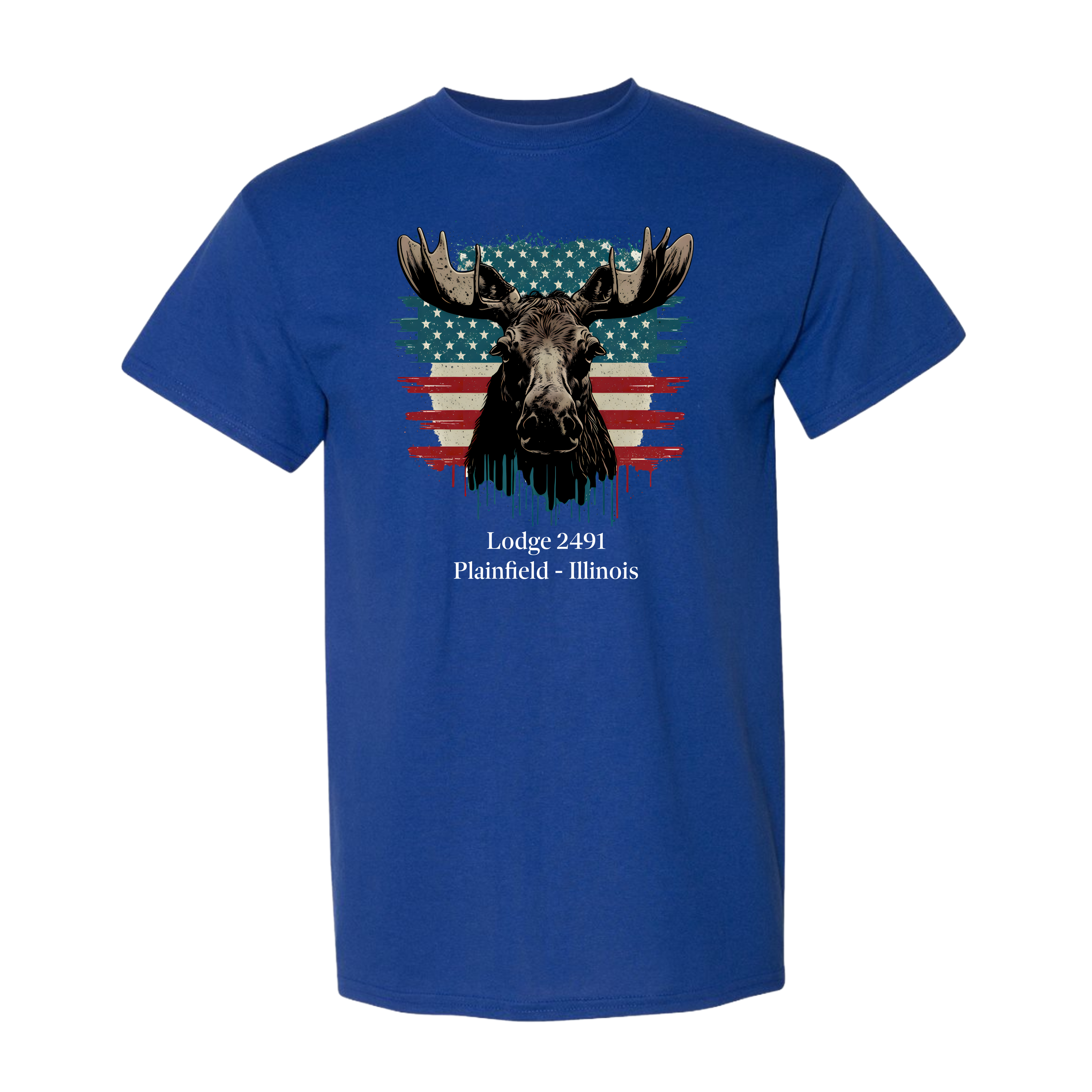 Lodge 2491 - Moose Flag T-Shirt