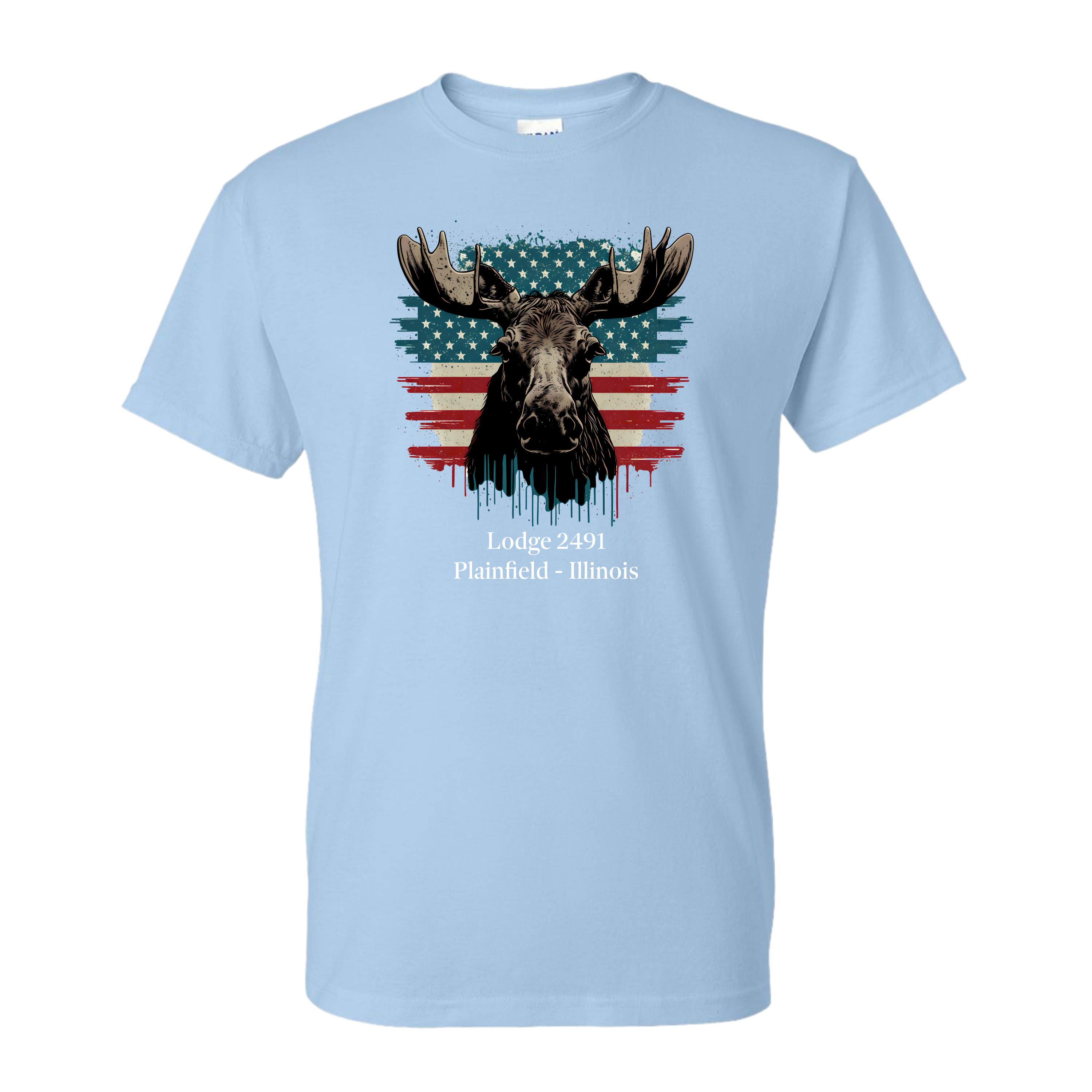 Lodge 2491 - Moose Flag T-Shirt