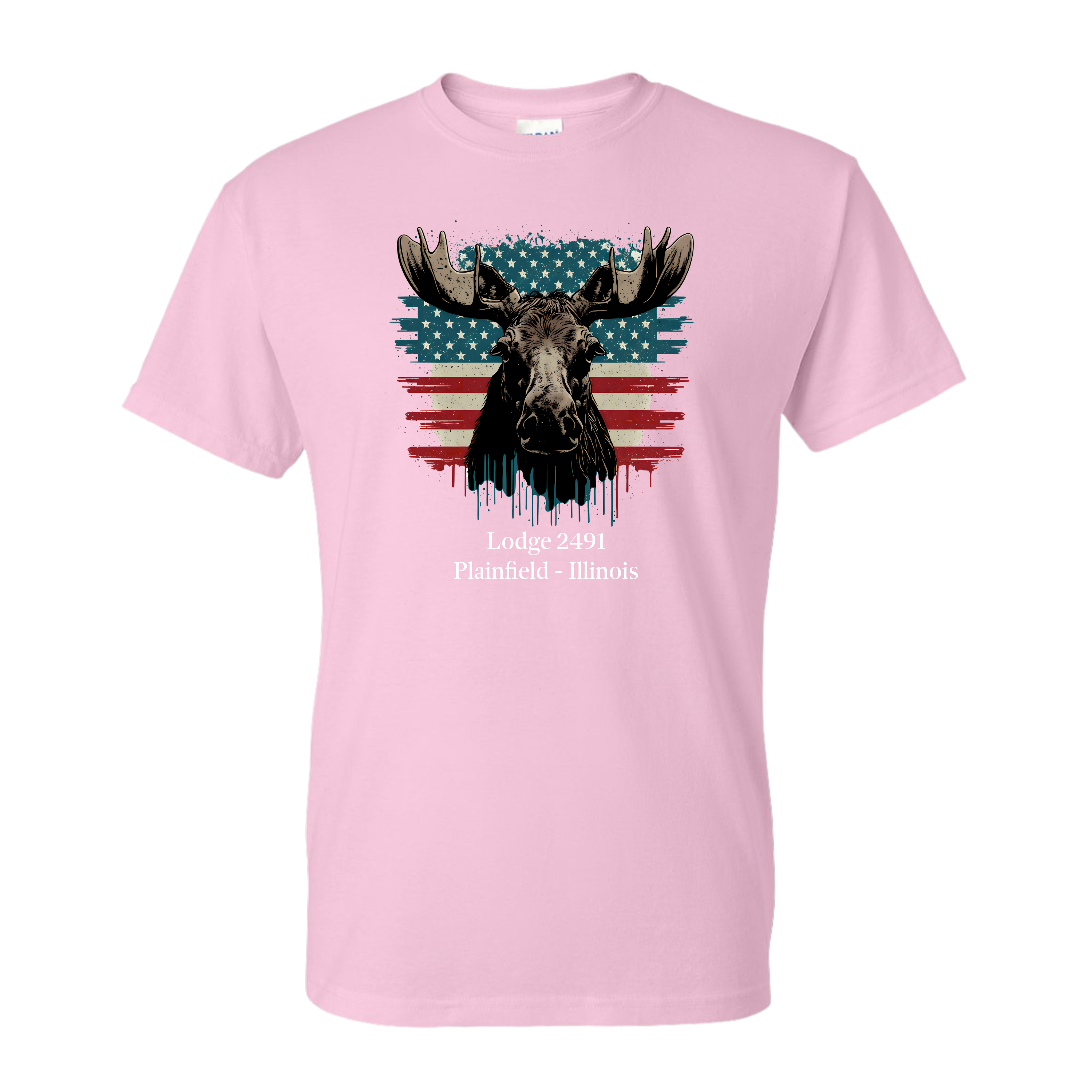 Lodge 2491 - Moose Flag T-Shirt