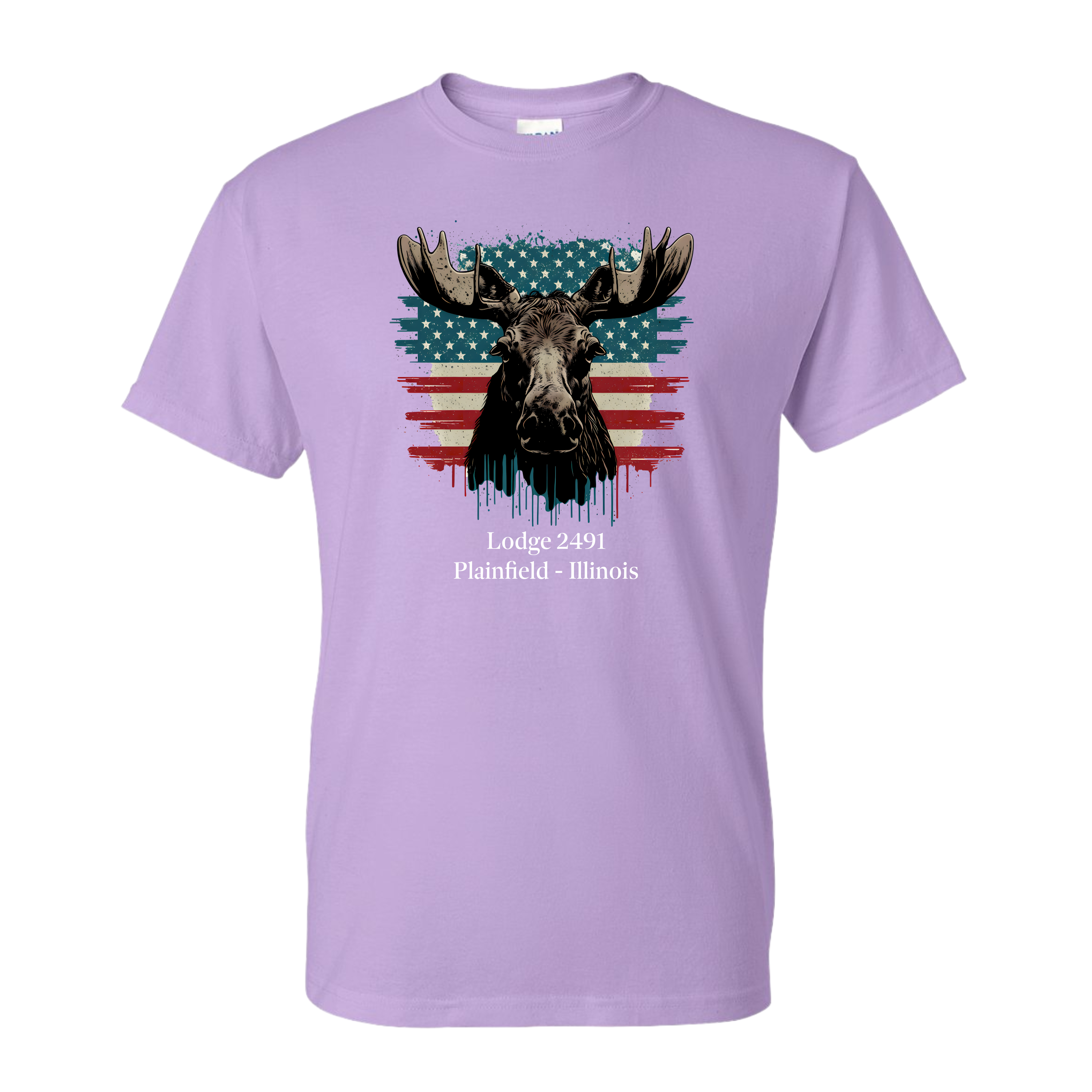 Lodge 2491 - Moose Flag T-Shirt