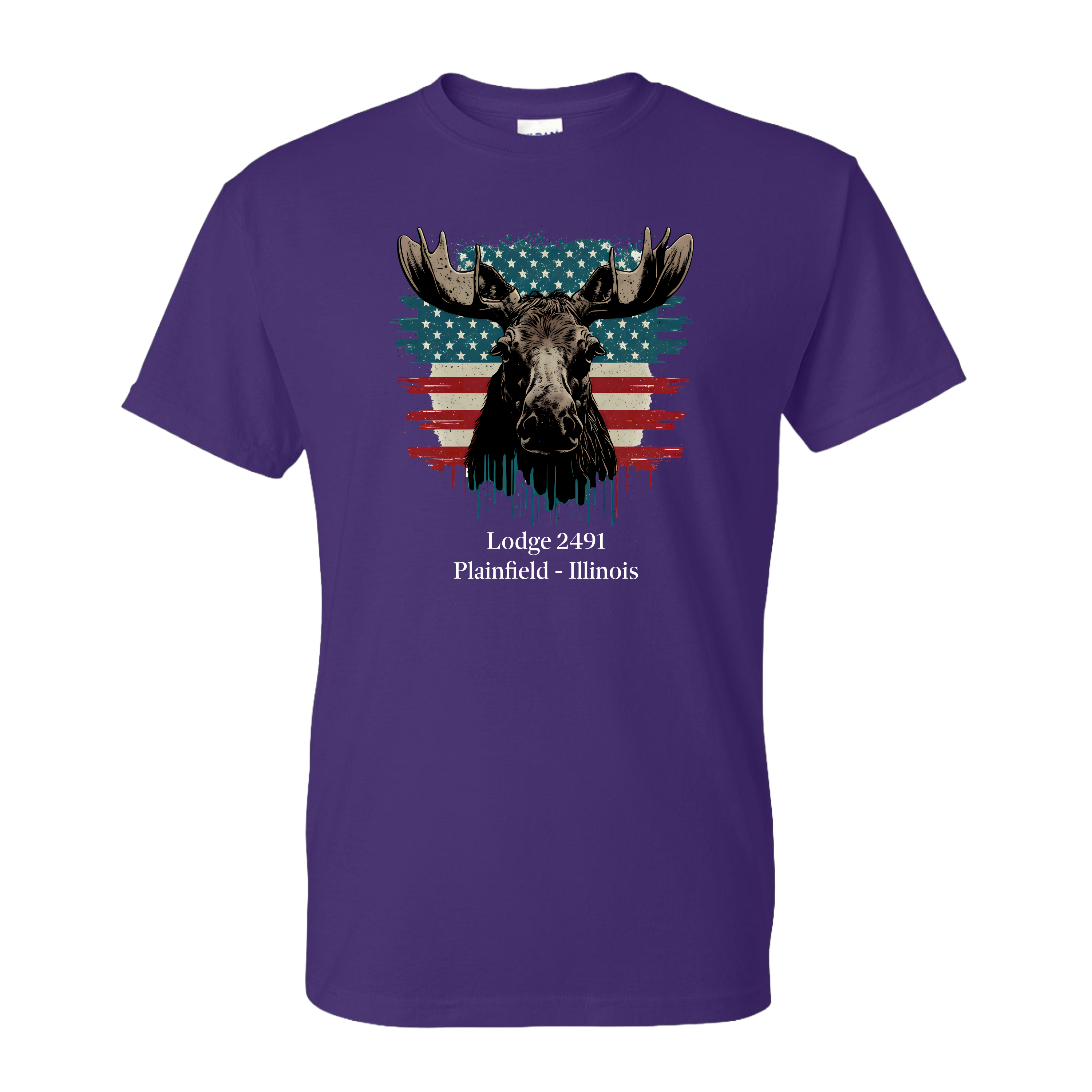 Lodge 2491 - Moose Flag T-Shirt