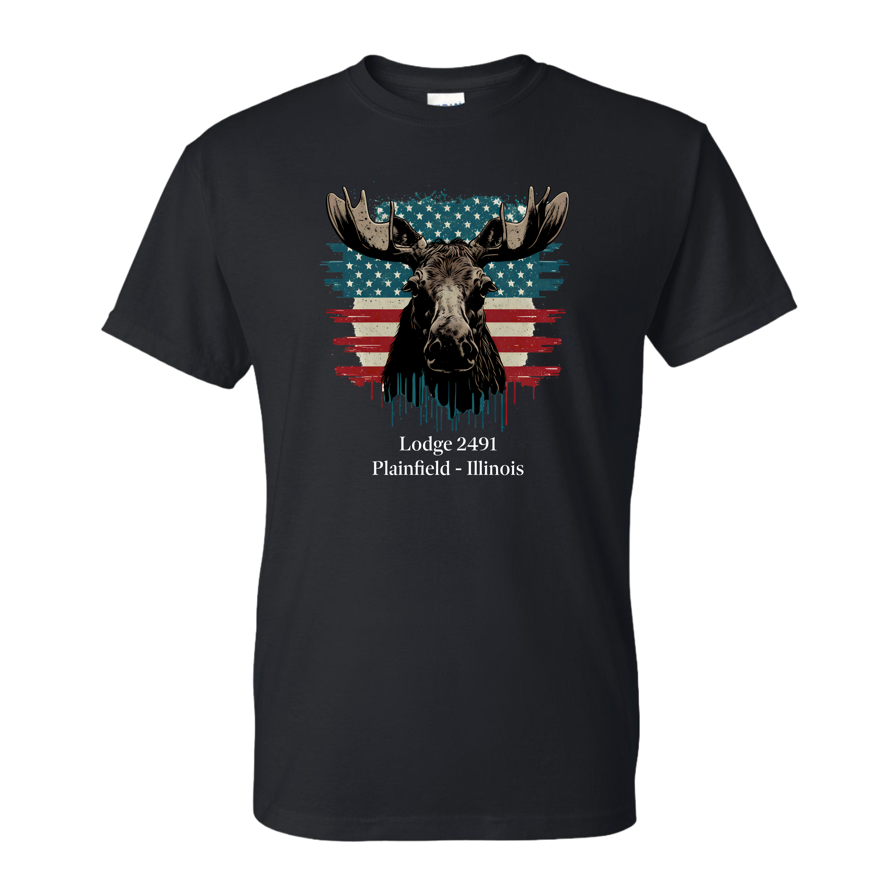 Lodge 2491 - Moose Flag T-Shirt