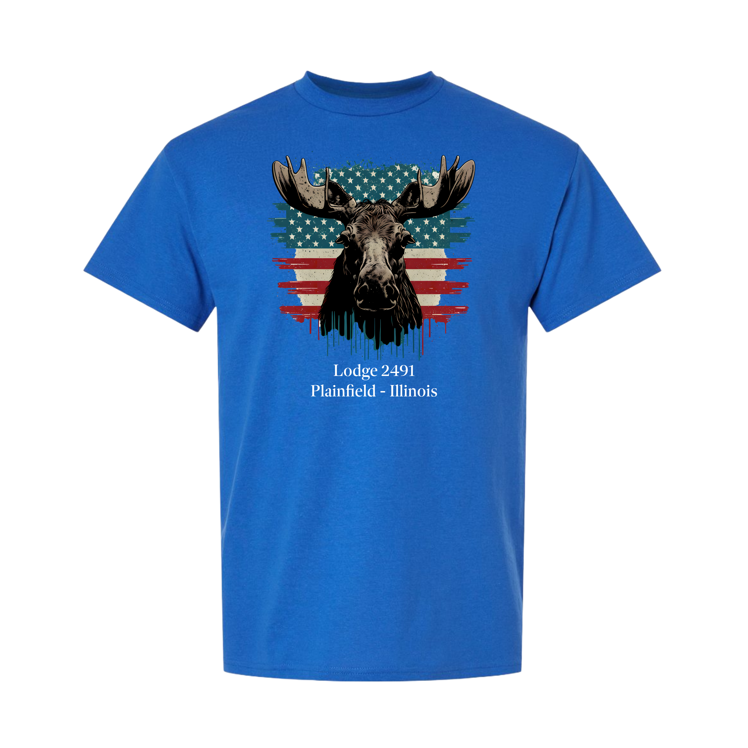 Lodge 2491 - Moose Flag T-Shirt