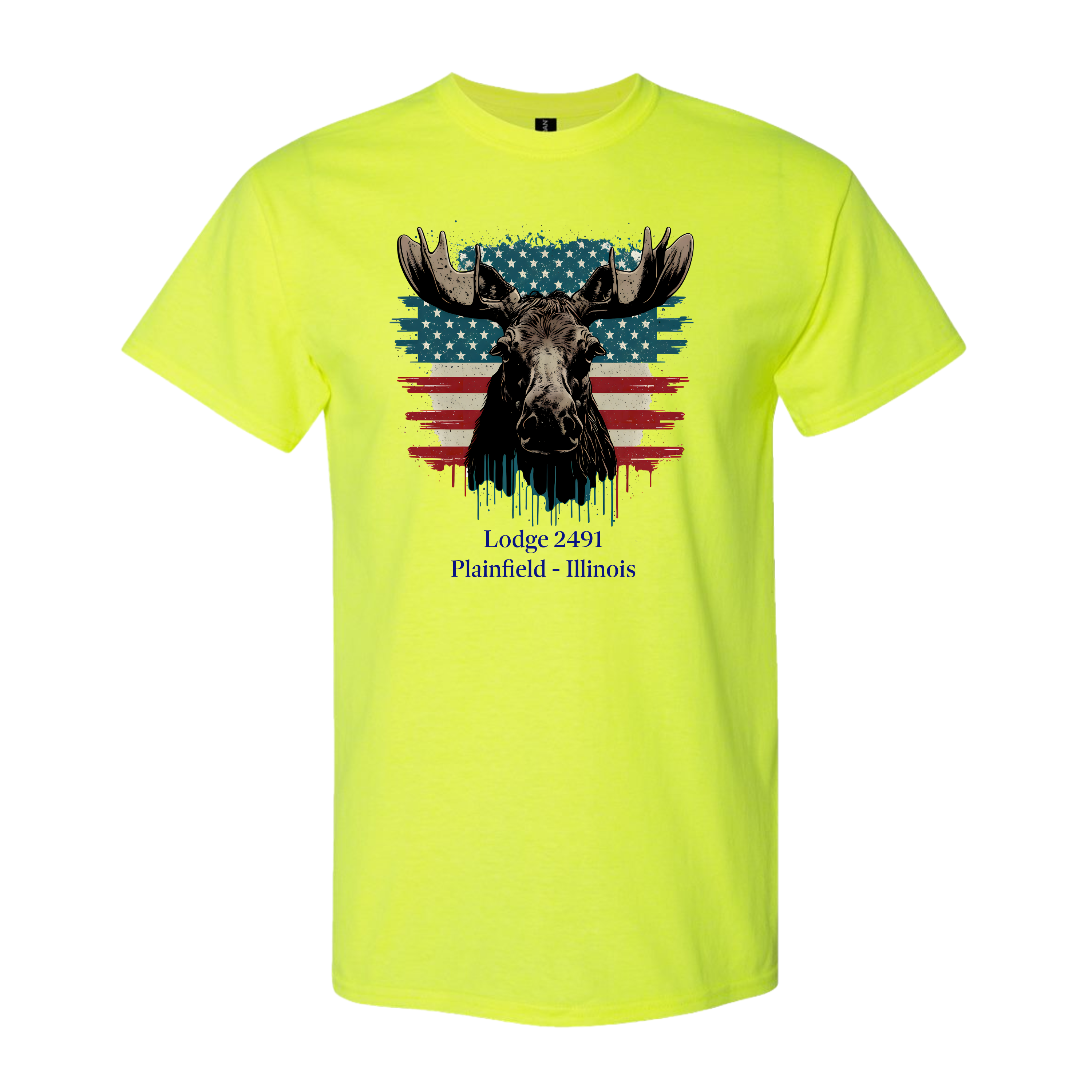 Lodge 2491 - Moose Flag T-Shirt