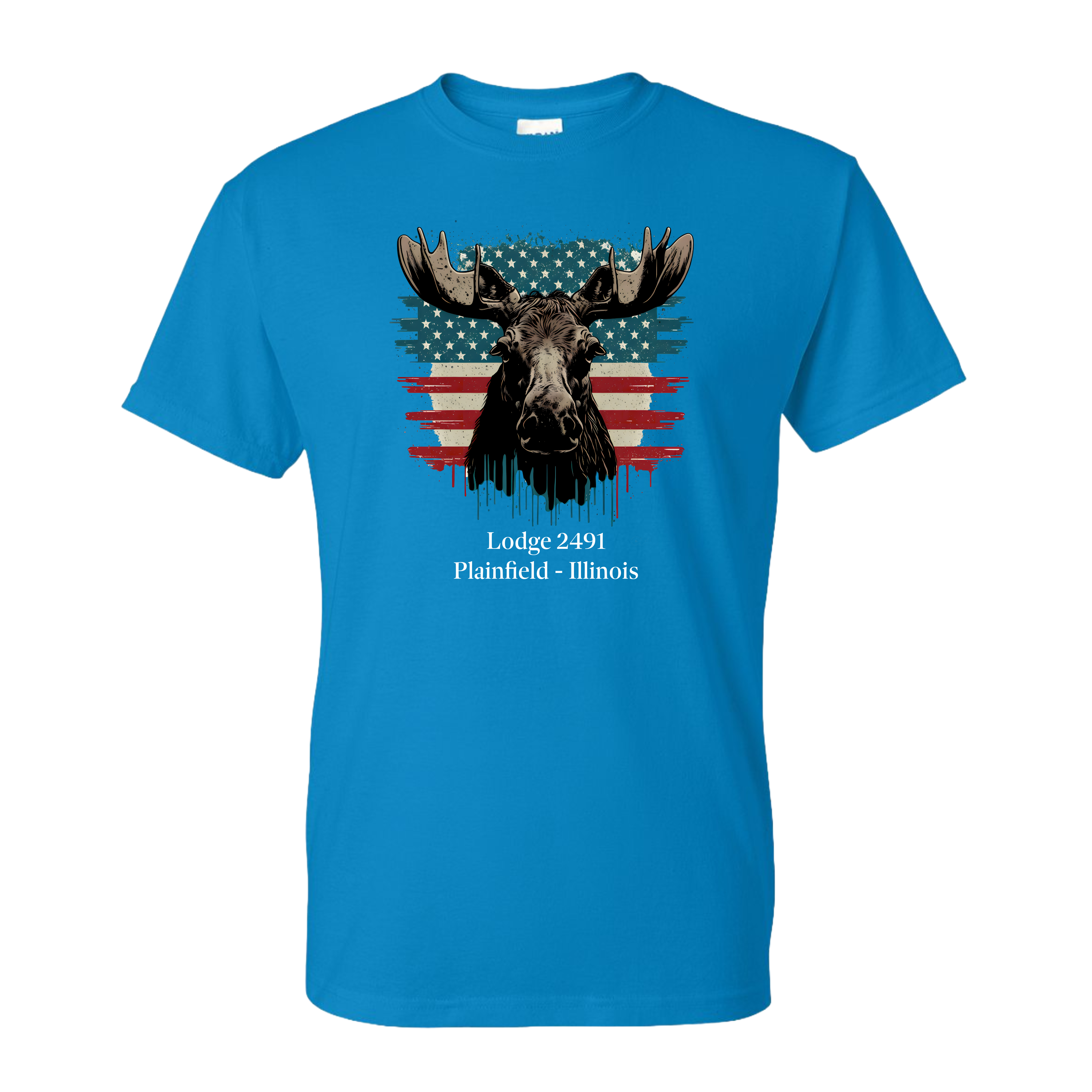 Lodge 2491 - Moose Flag T-Shirt