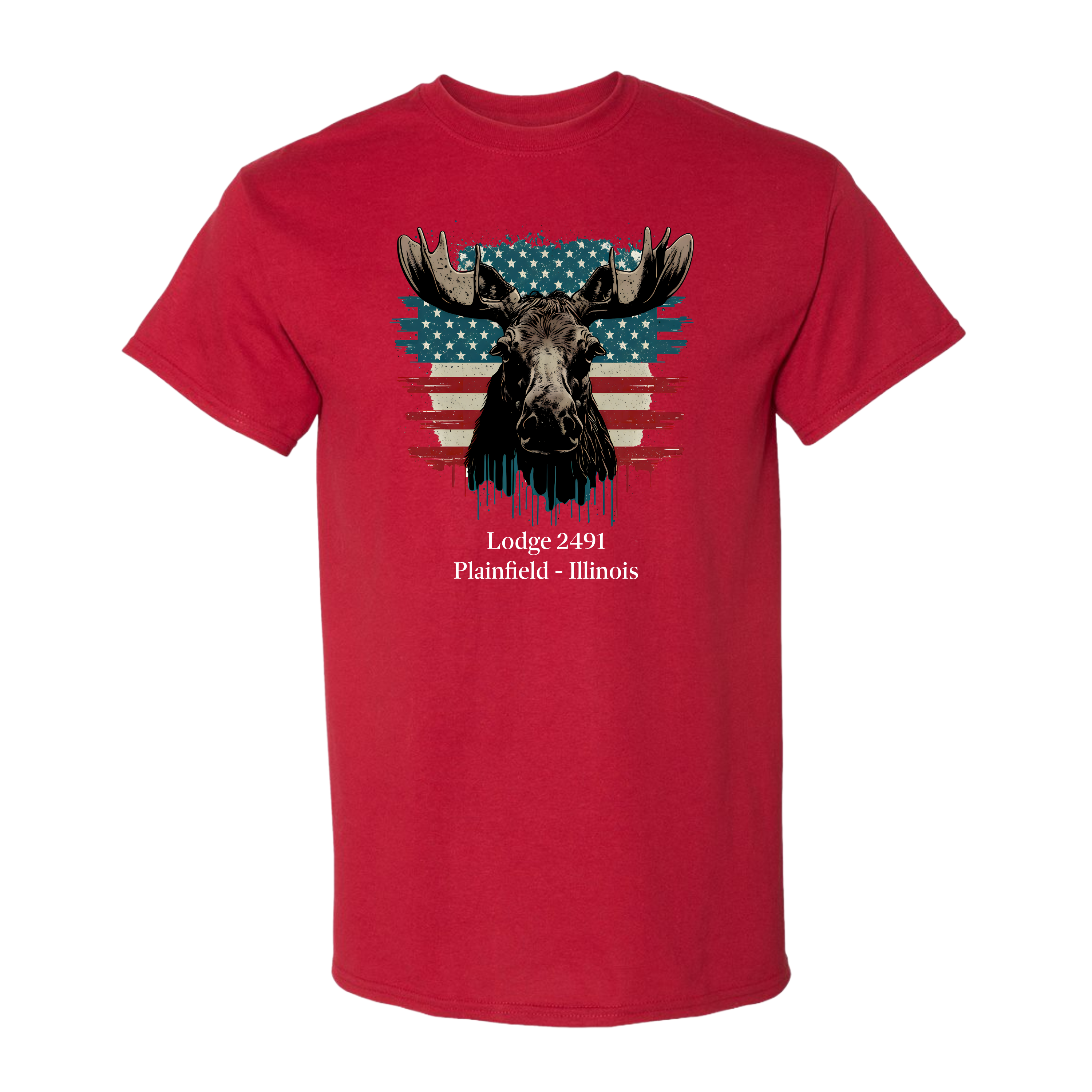 Lodge 2491 - Moose Flag T-Shirt