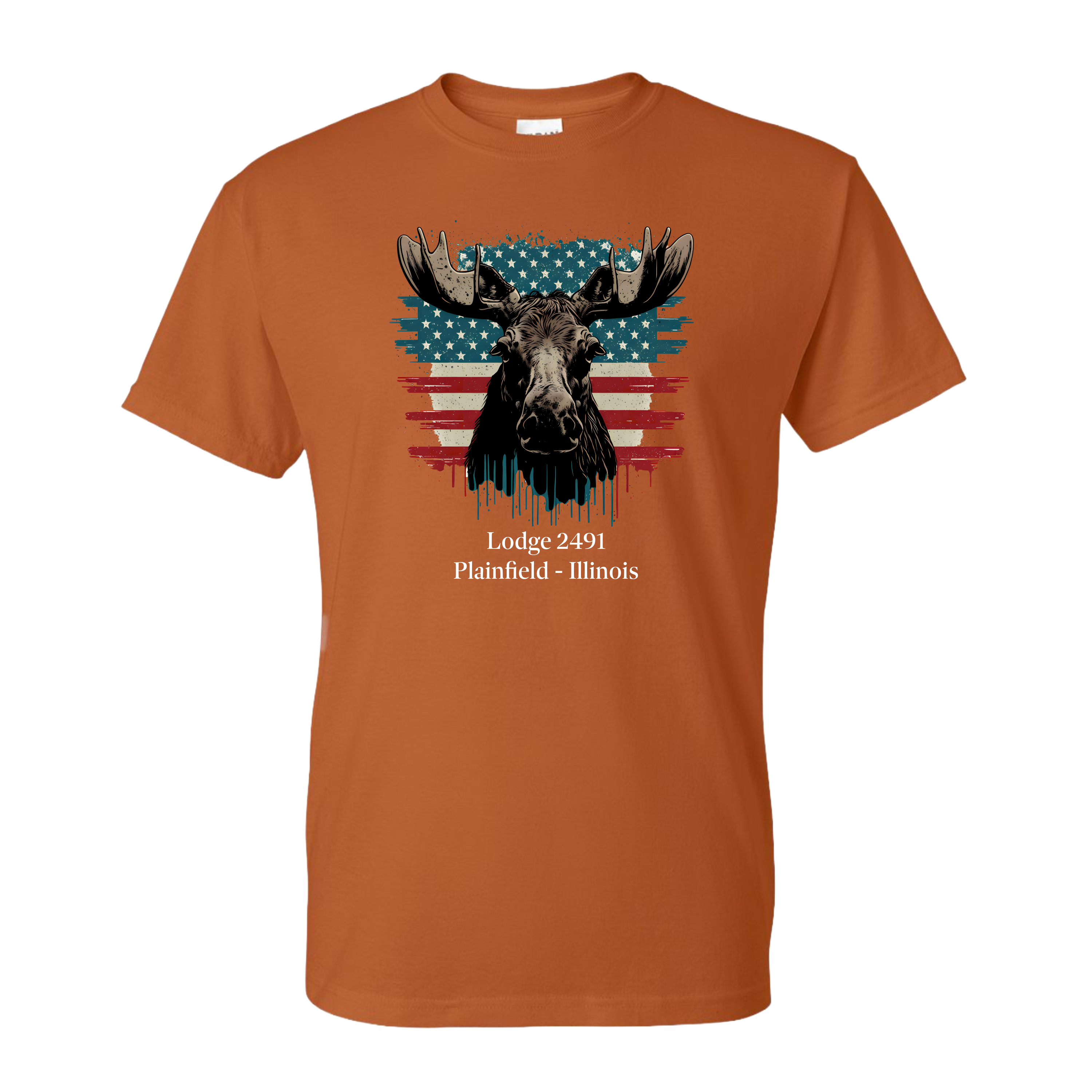 Lodge 2491 - Moose Flag T-Shirt
