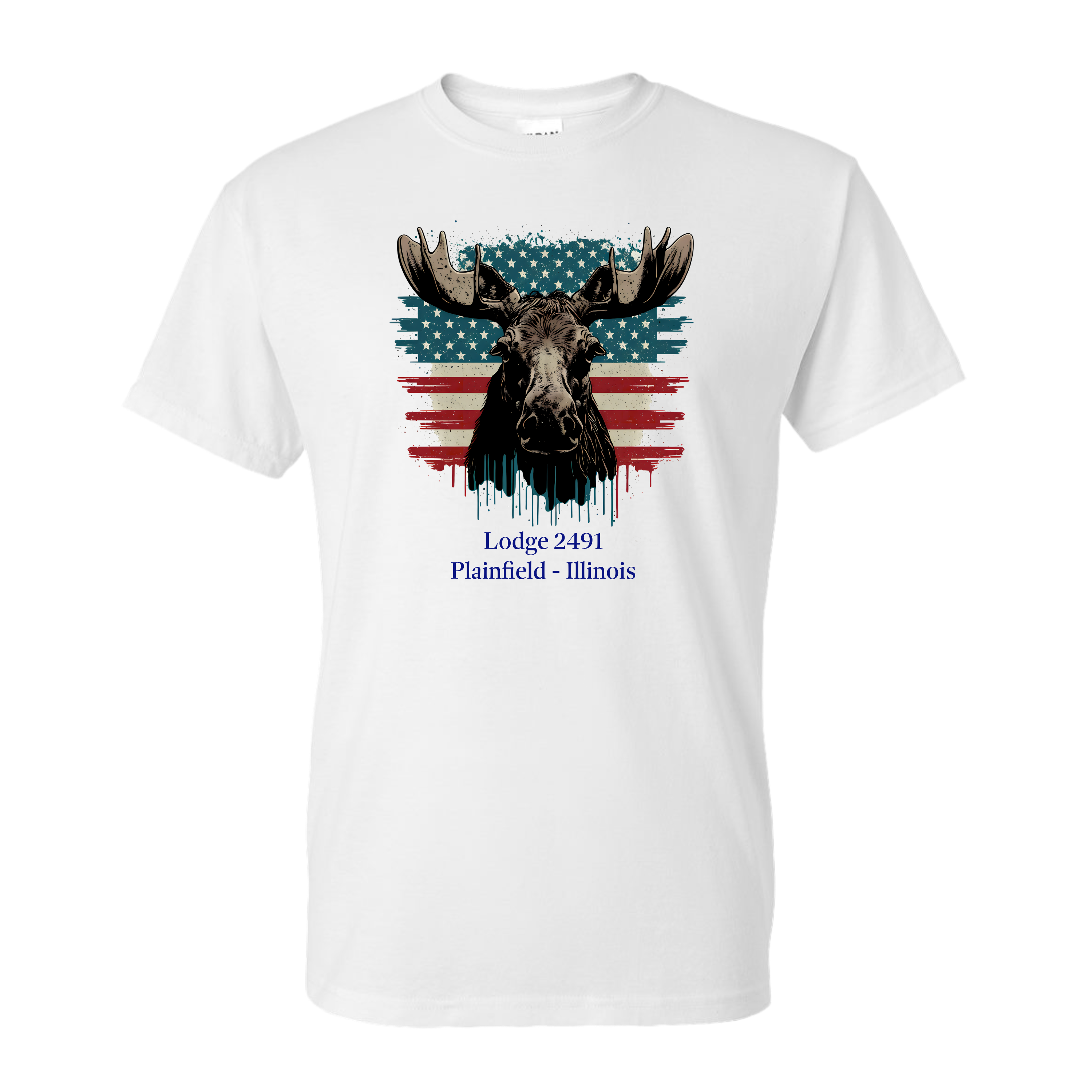 Lodge 2491 - Moose Flag T-Shirt