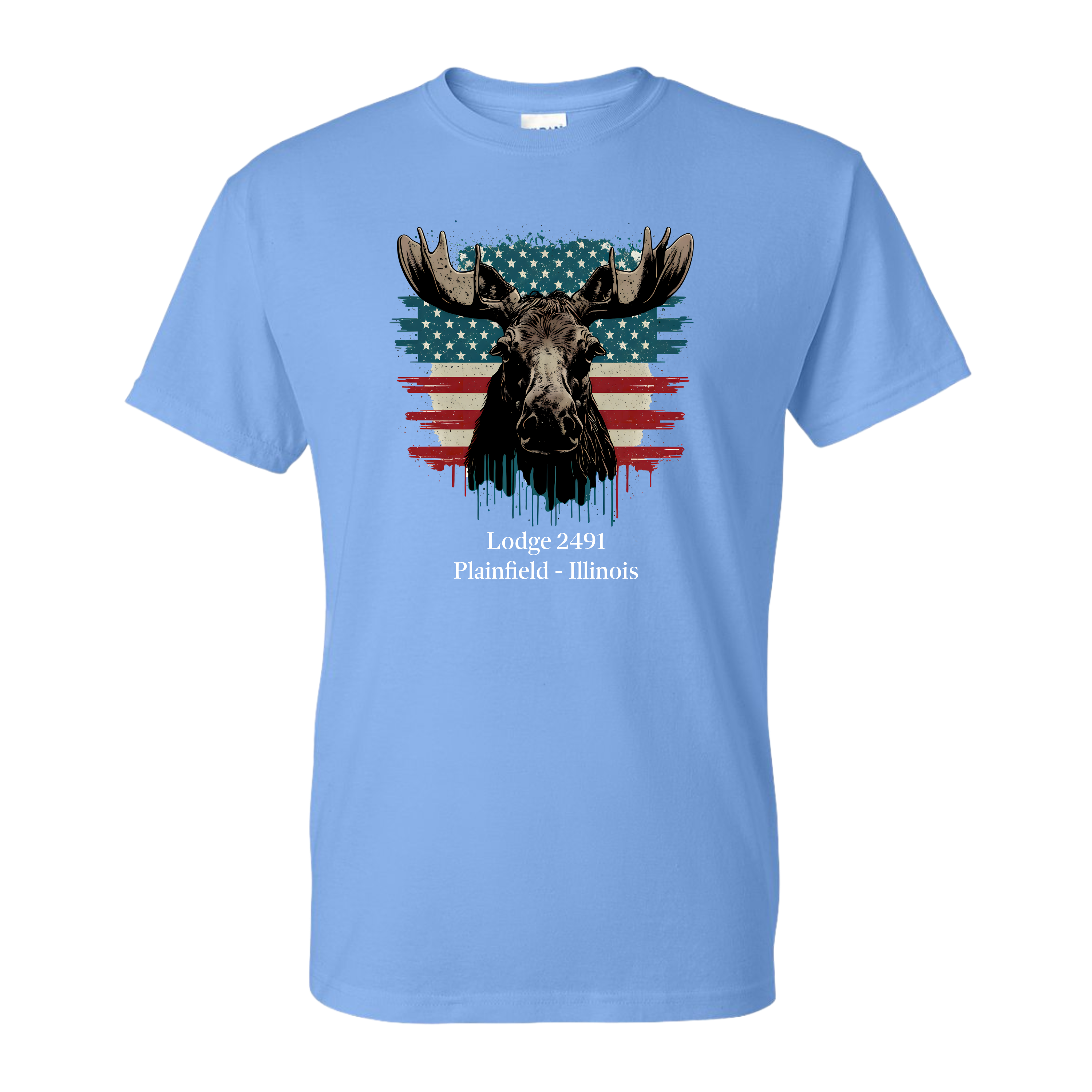 Lodge 2491 - Moose Flag T-Shirt