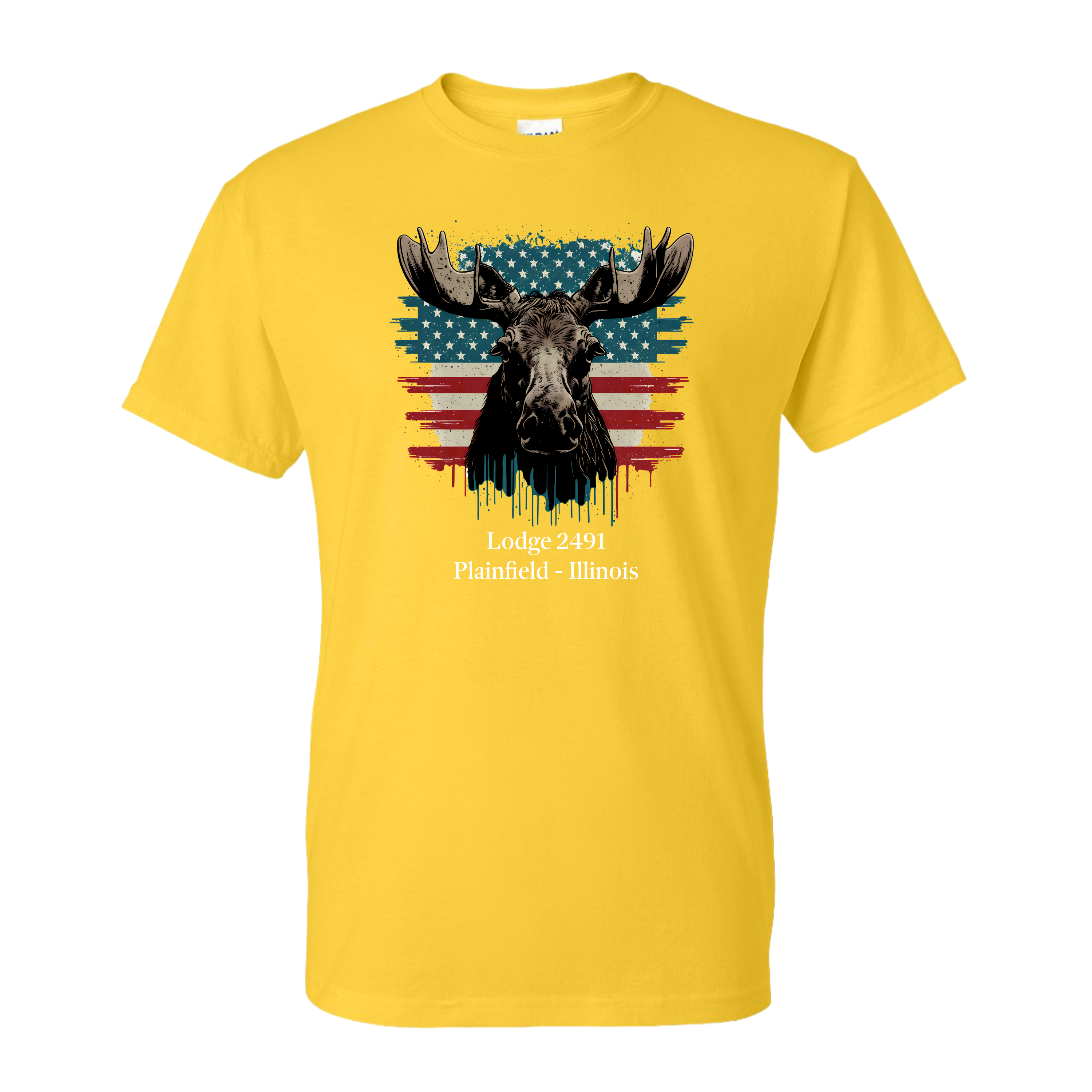 Lodge 2491 - Moose Flag T-Shirt