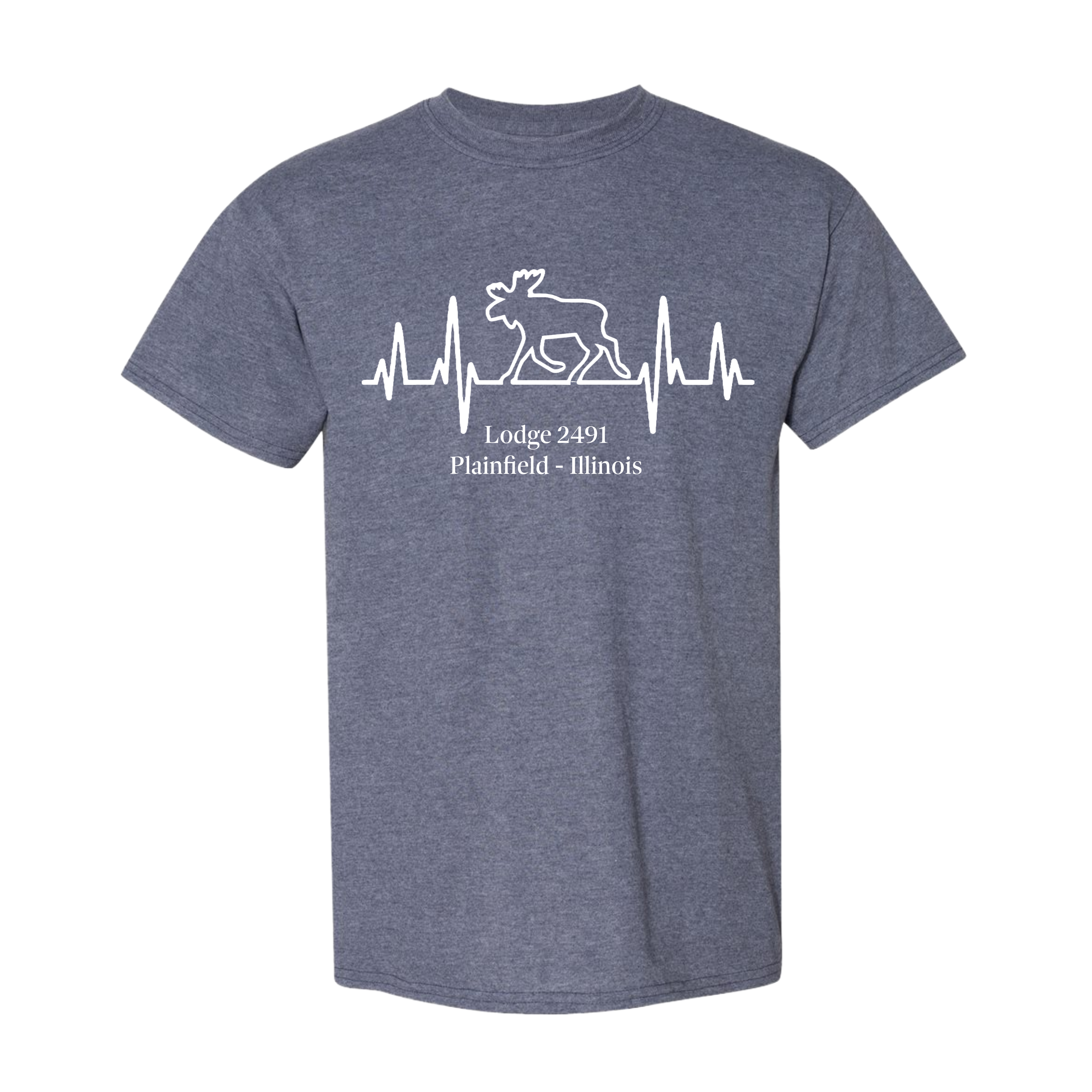 Lodge 2491 - Moose Heartbeat T-Shirt