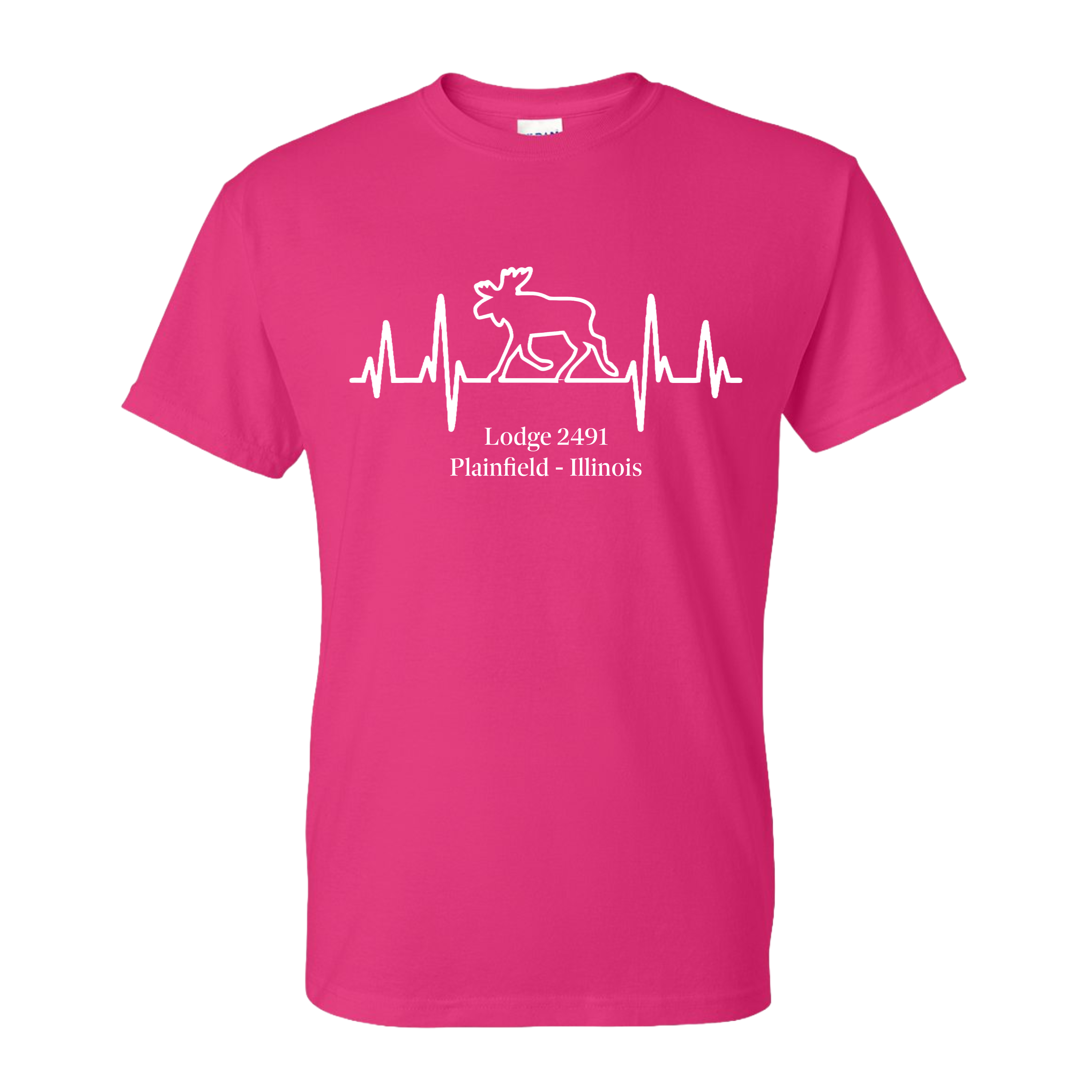 Lodge 2491 - Moose Heartbeat T-Shirt