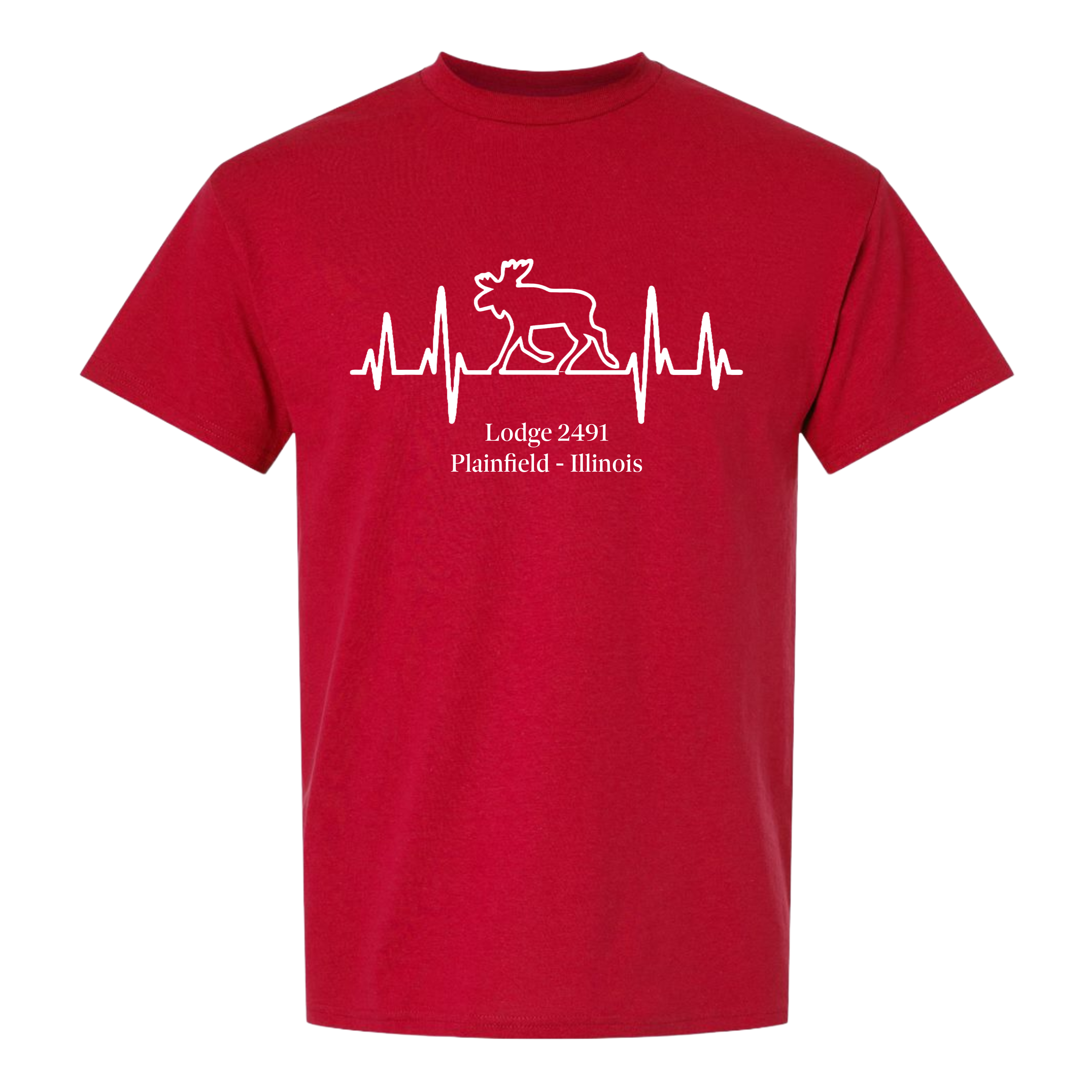 Lodge 2491 - Moose Heartbeat T-Shirt