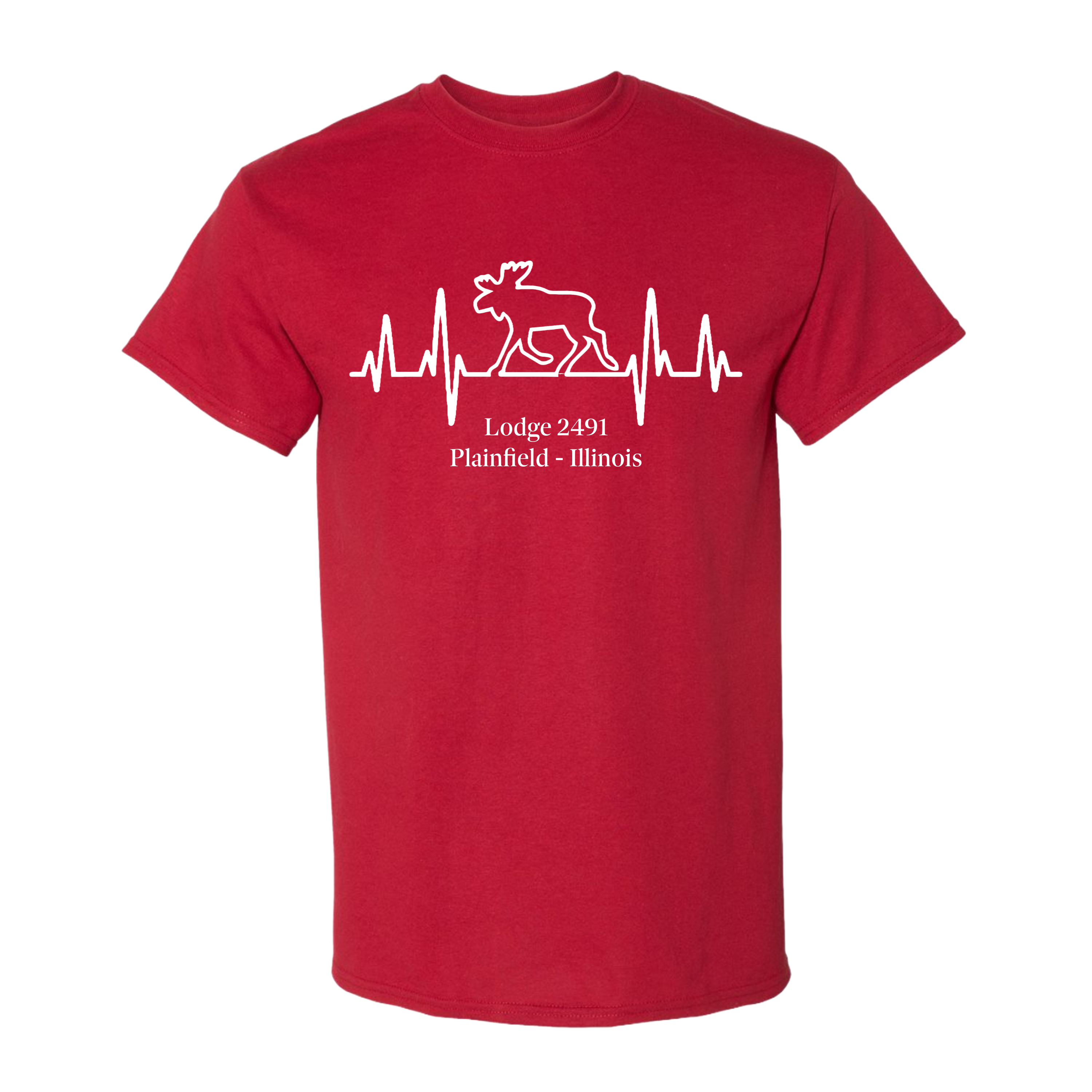 Lodge 2491 - Moose Heartbeat T-Shirt