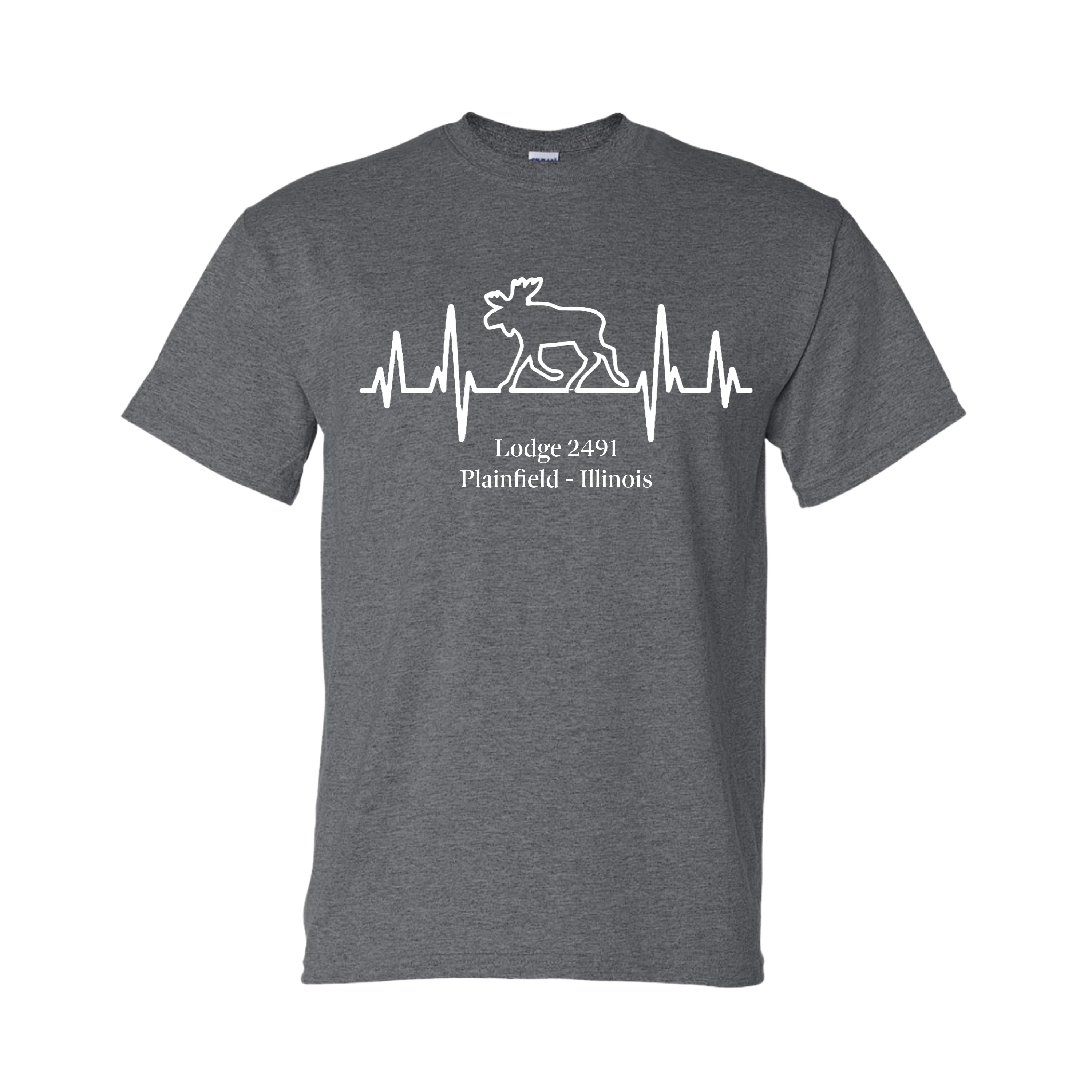 Lodge 2491 - Moose Heartbeat T-Shirt
