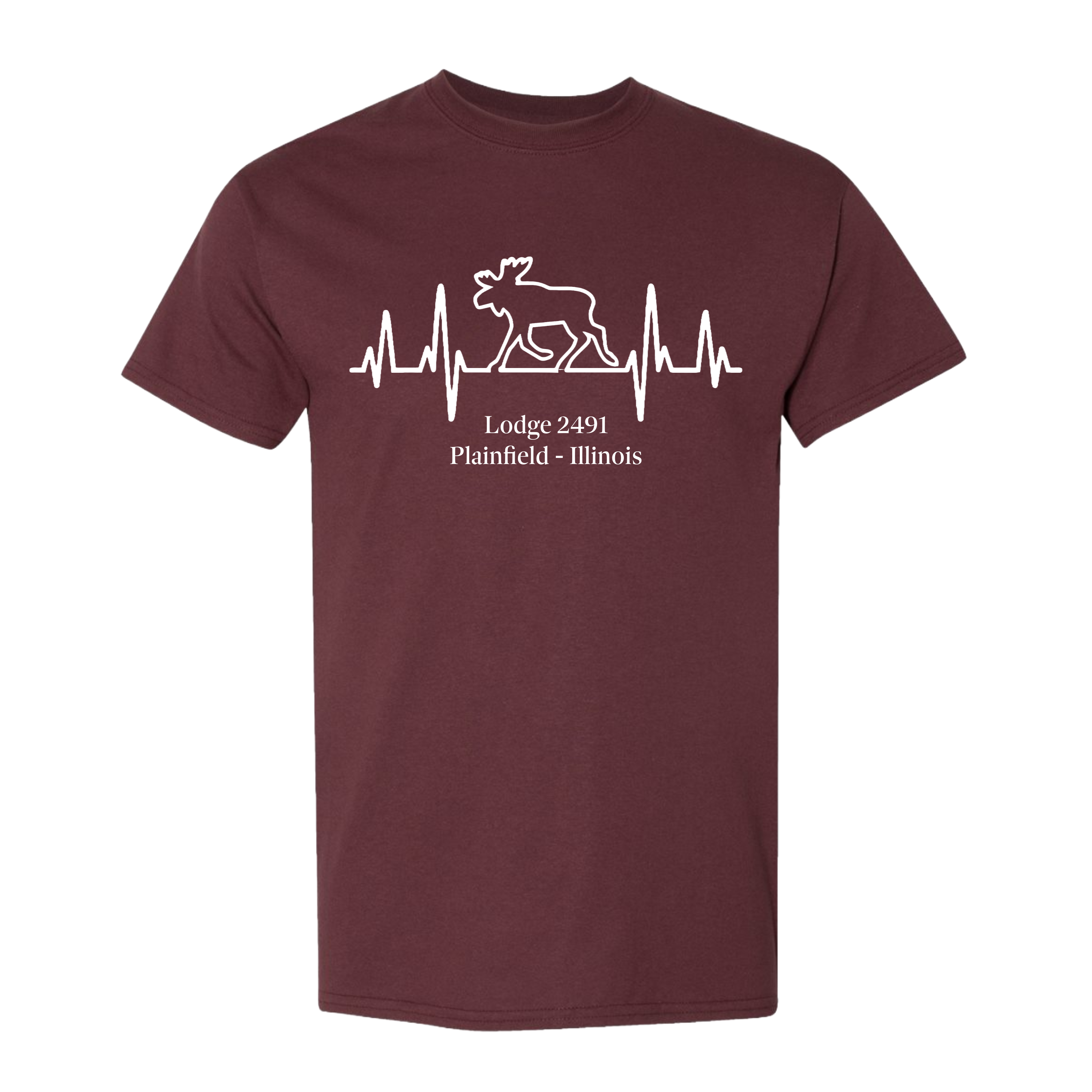Lodge 2491 - Moose Heartbeat T-Shirt