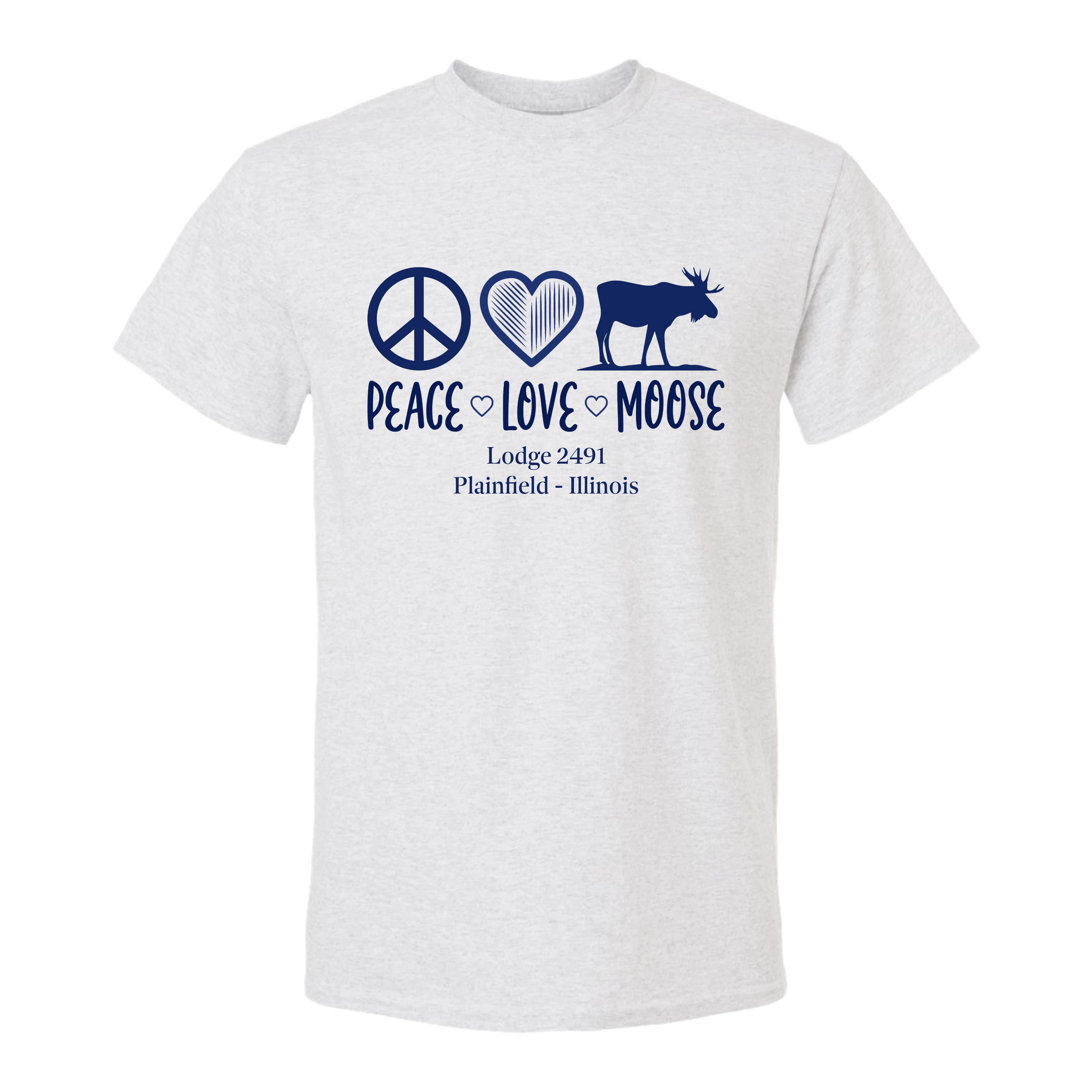 Lodge 2491 - Peace, Love, Moose T-Shirt