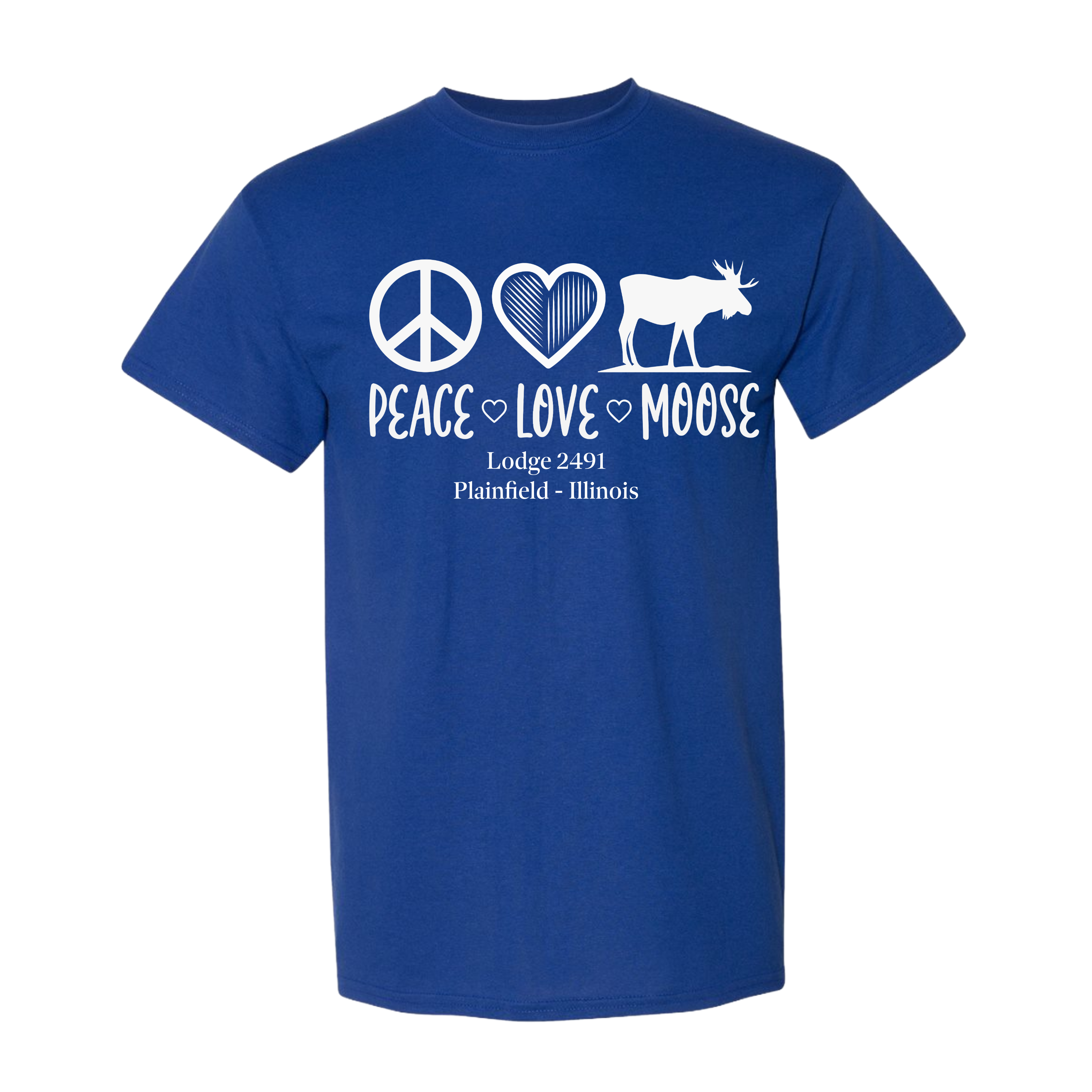 Lodge 2491 - Peace, Love, Moose T-Shirt