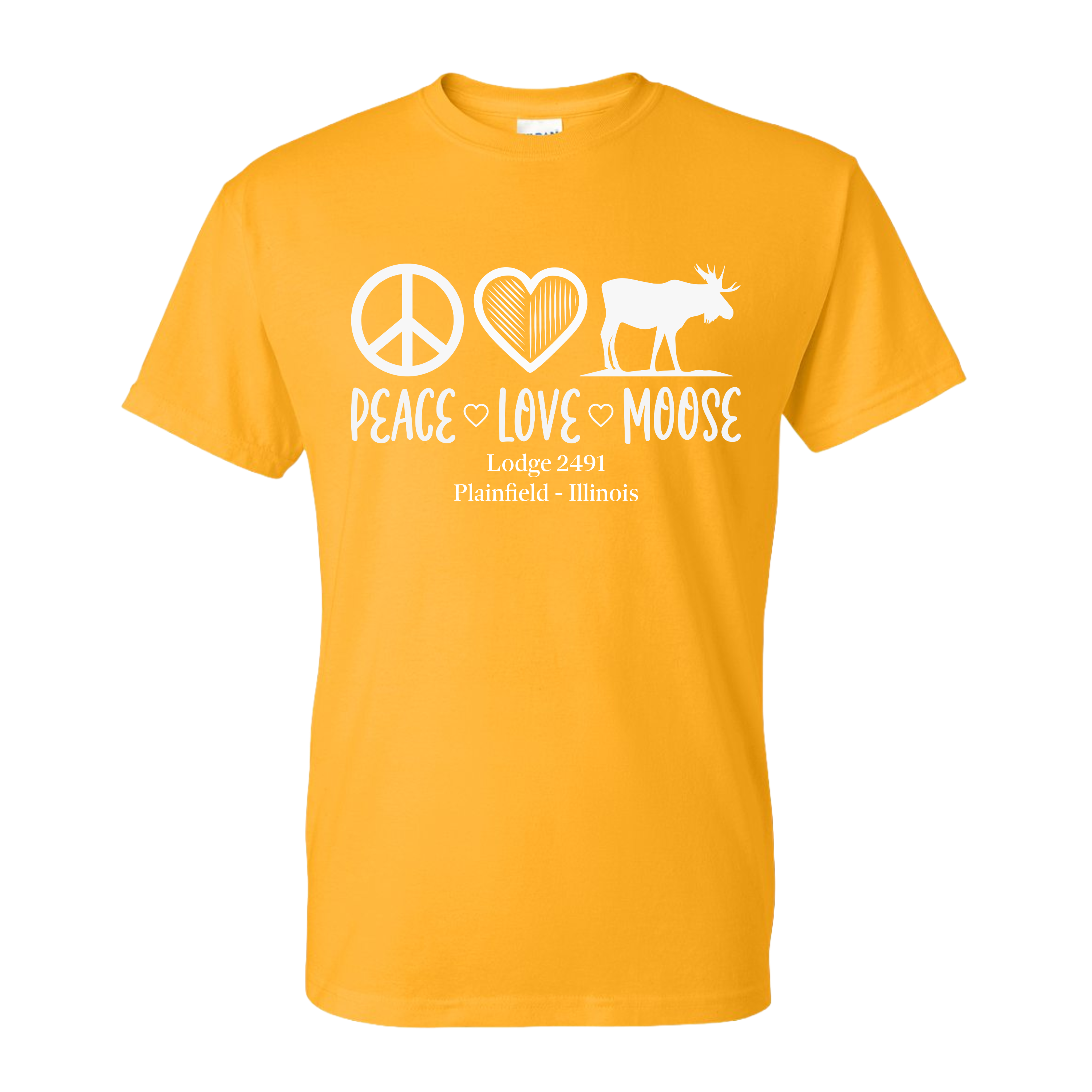 Lodge 2491 - Peace, Love, Moose T-Shirt