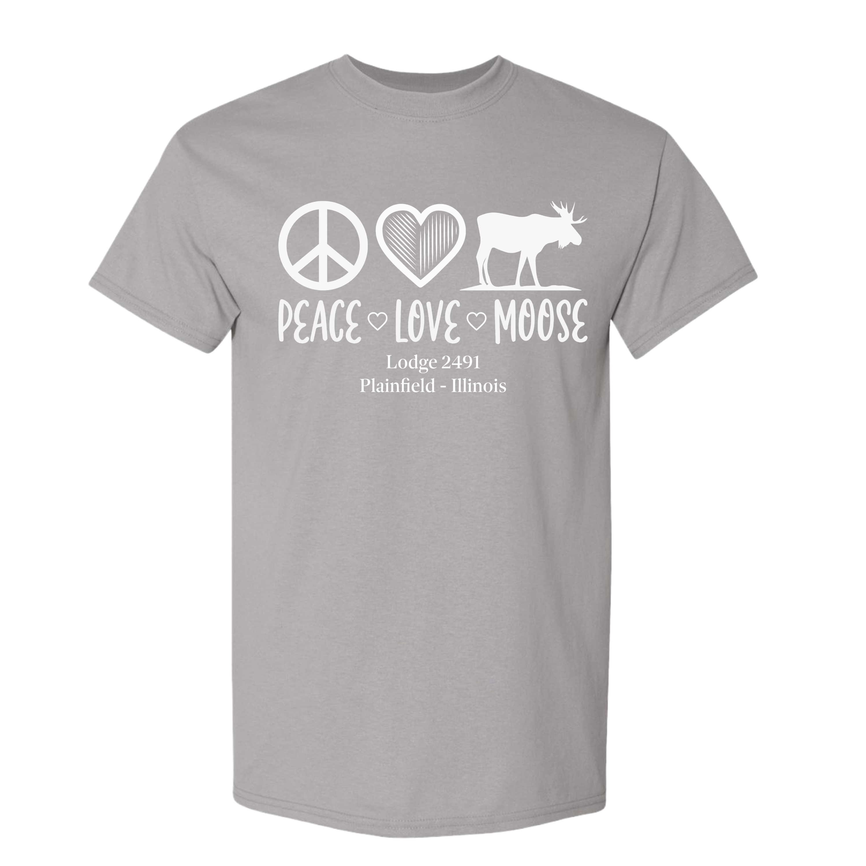Lodge 2491 - Peace, Love, Moose T-Shirt