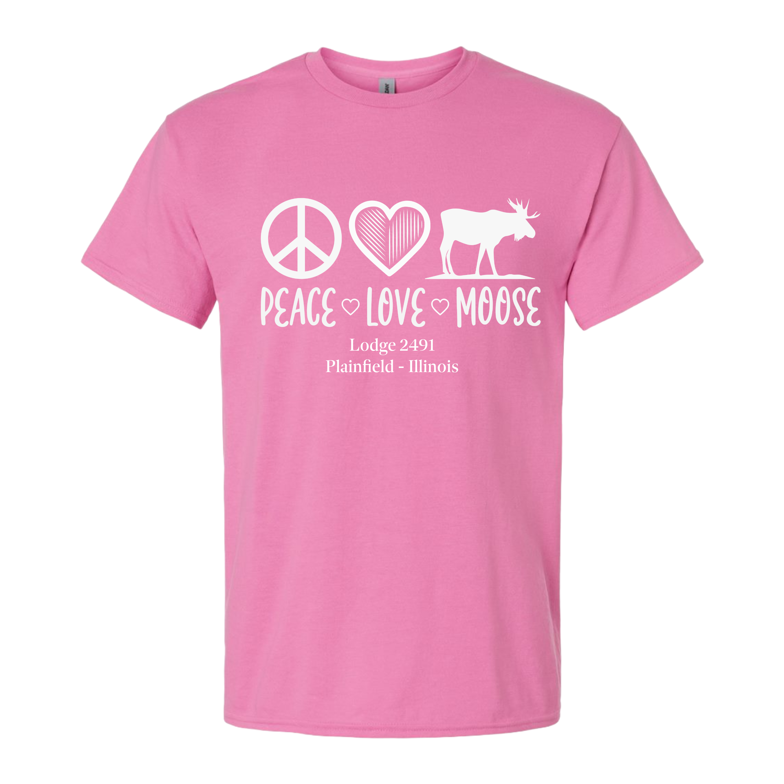 Lodge 2491 - Peace, Love, Moose T-Shirt