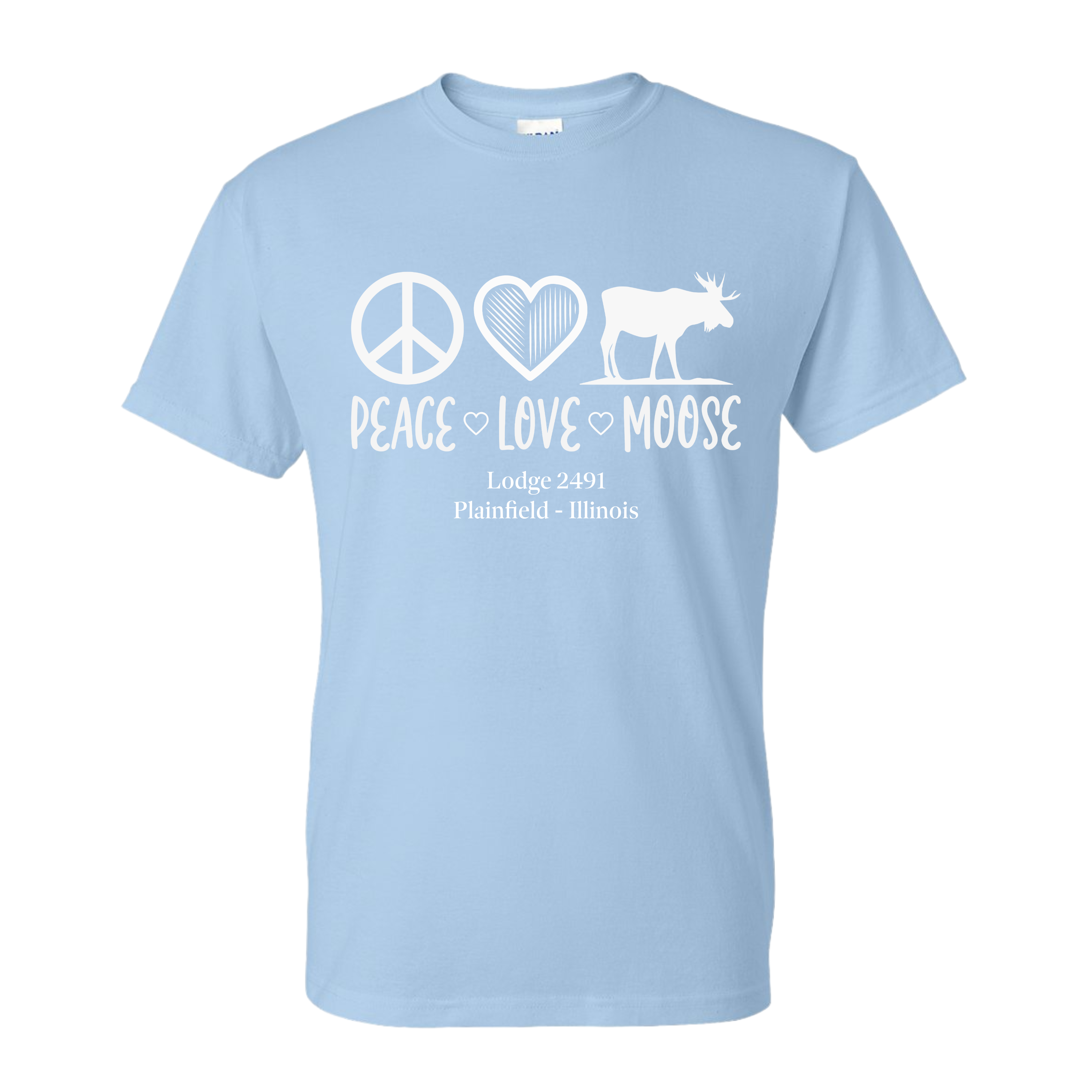 Lodge 2491 - Peace, Love, Moose T-Shirt