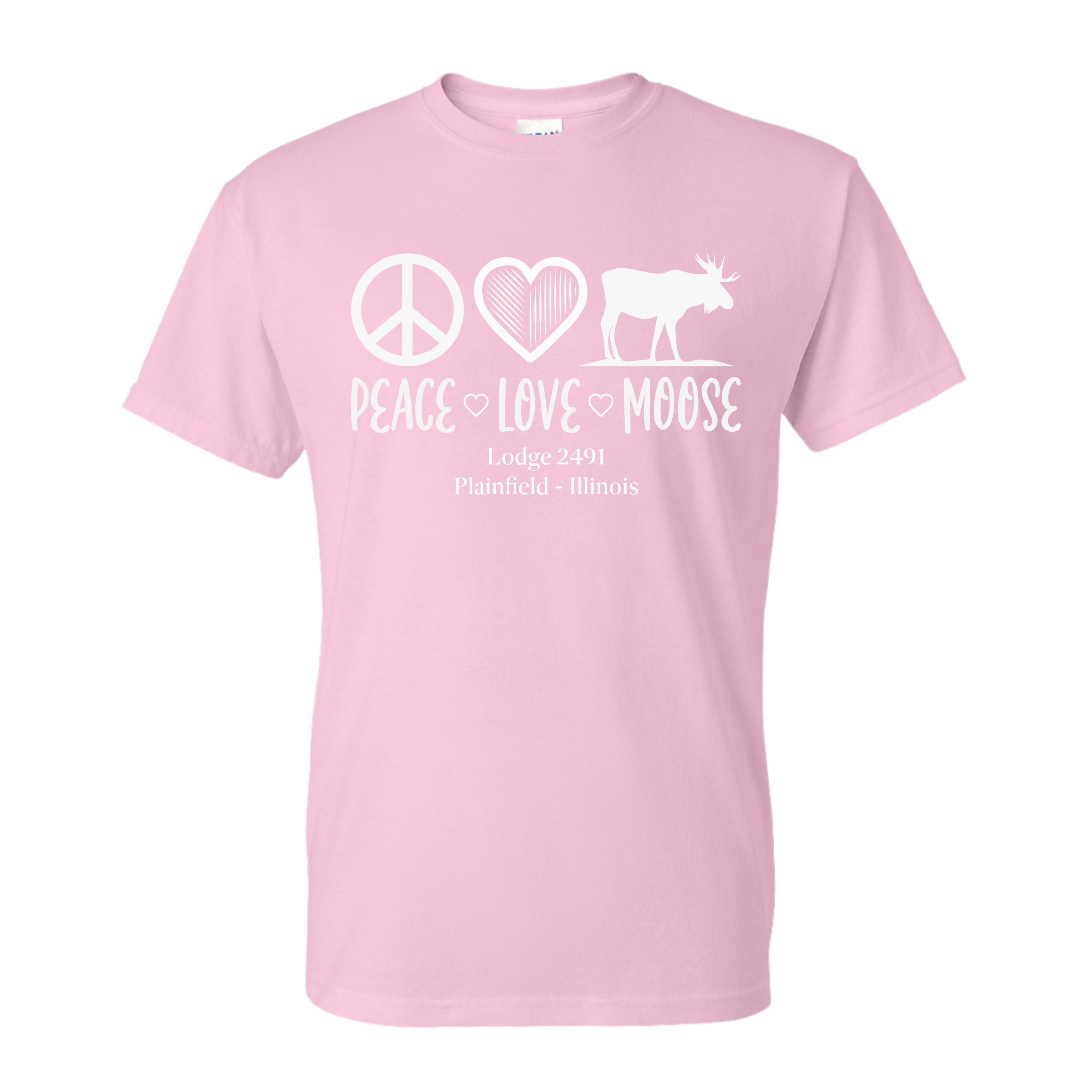 Lodge 2491 - Peace, Love, Moose T-Shirt