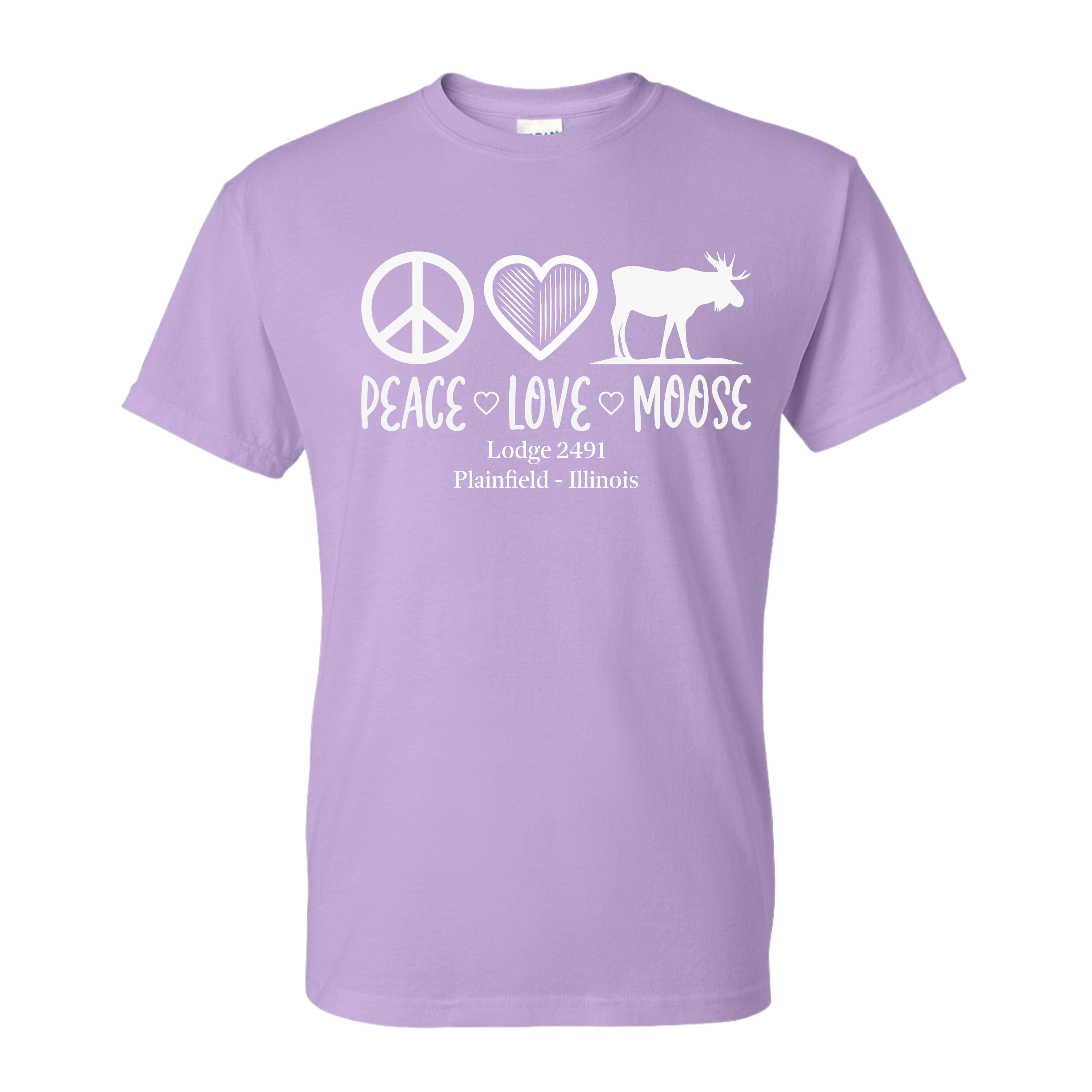 Lodge 2491 - Peace, Love, Moose T-Shirt