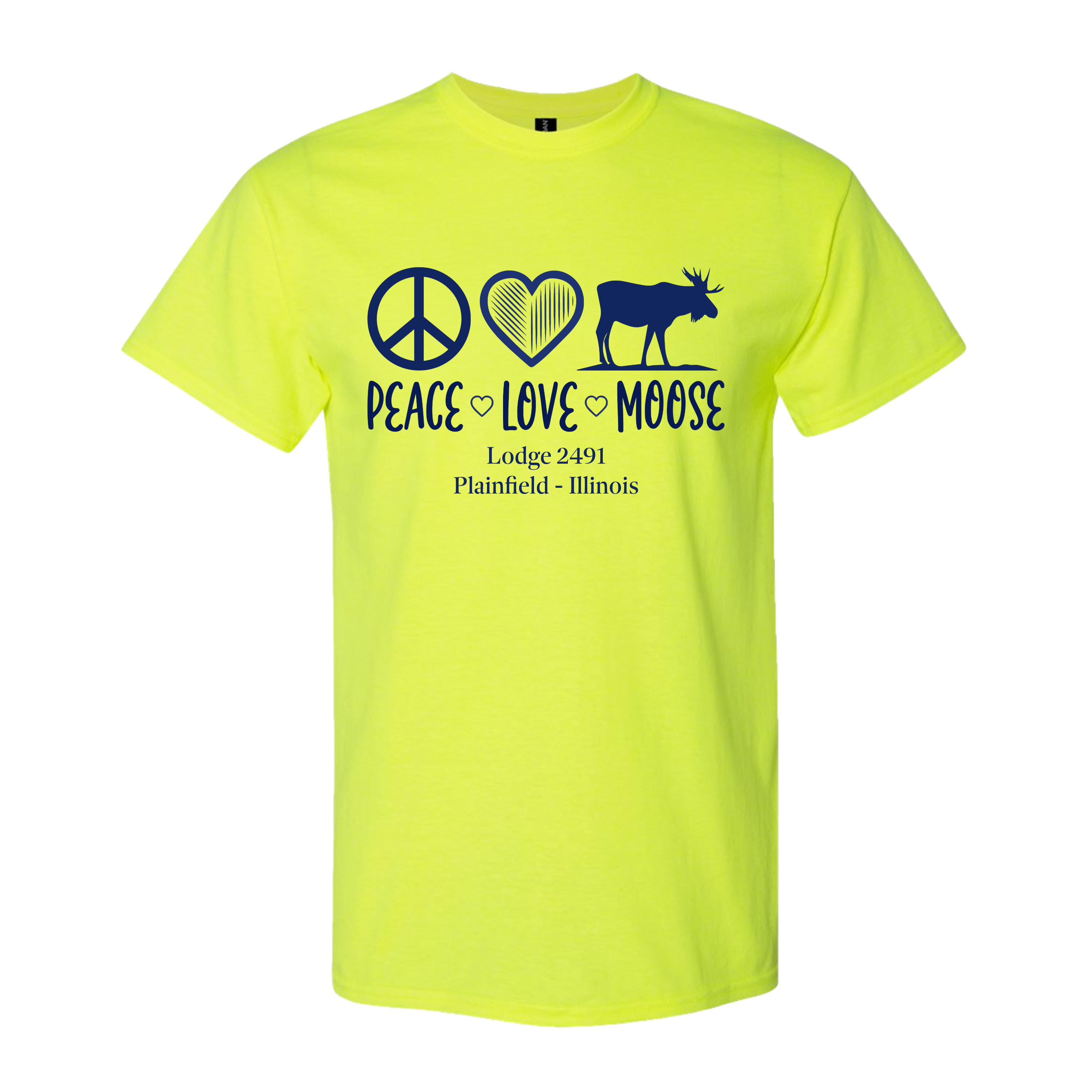 Lodge 2491 - Peace, Love, Moose T-Shirt