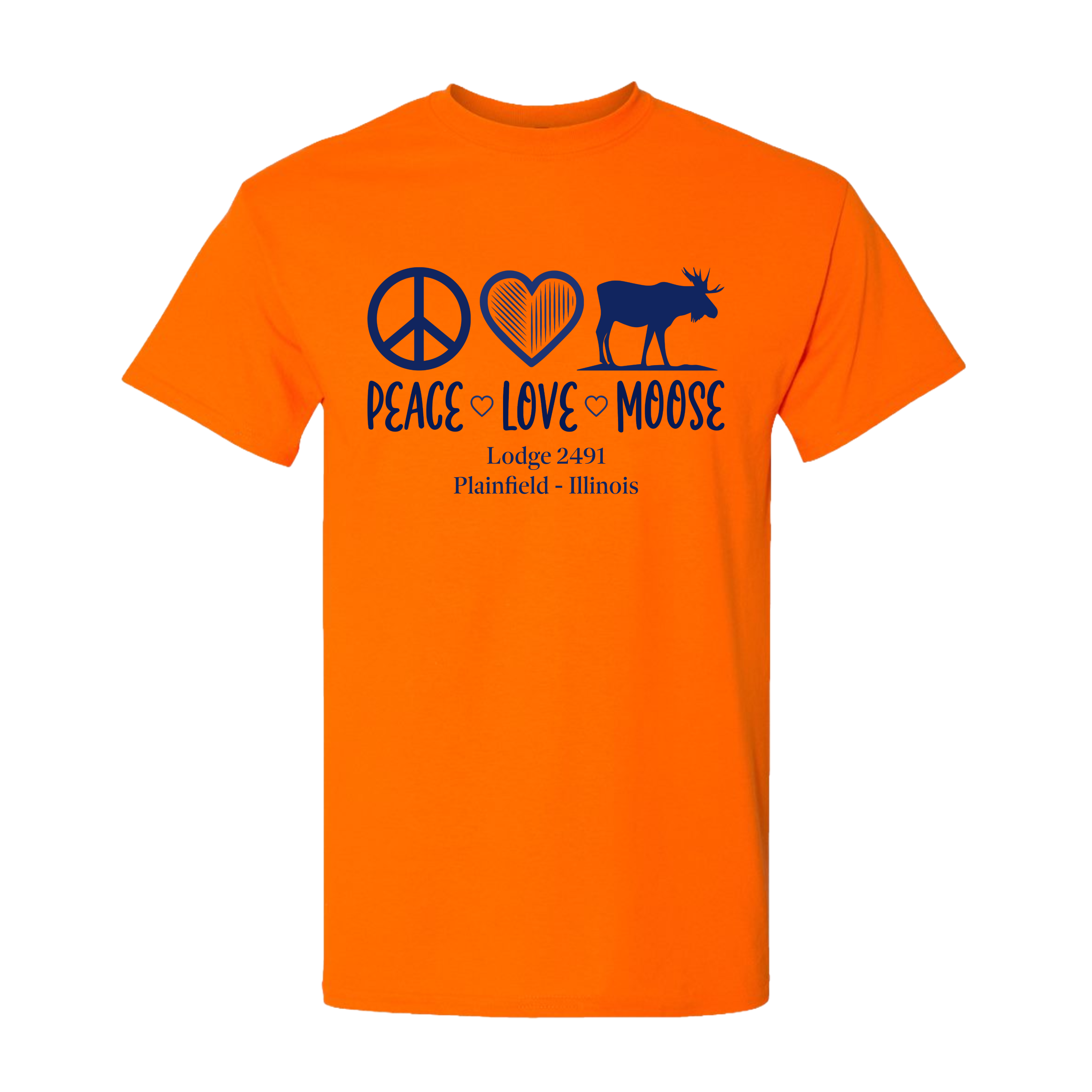 Lodge 2491 - Peace, Love, Moose T-Shirt