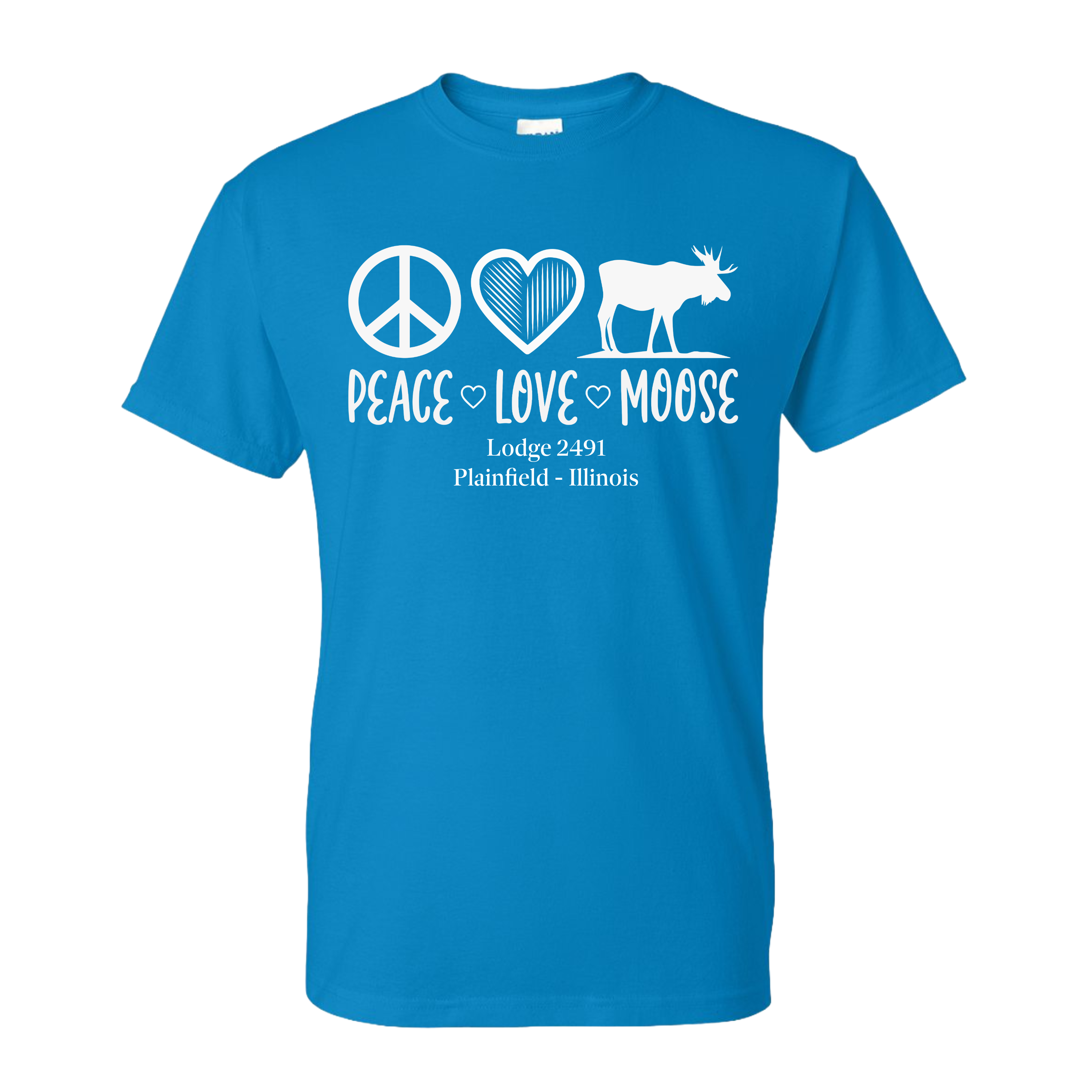 Lodge 2491 - Peace, Love, Moose T-Shirt