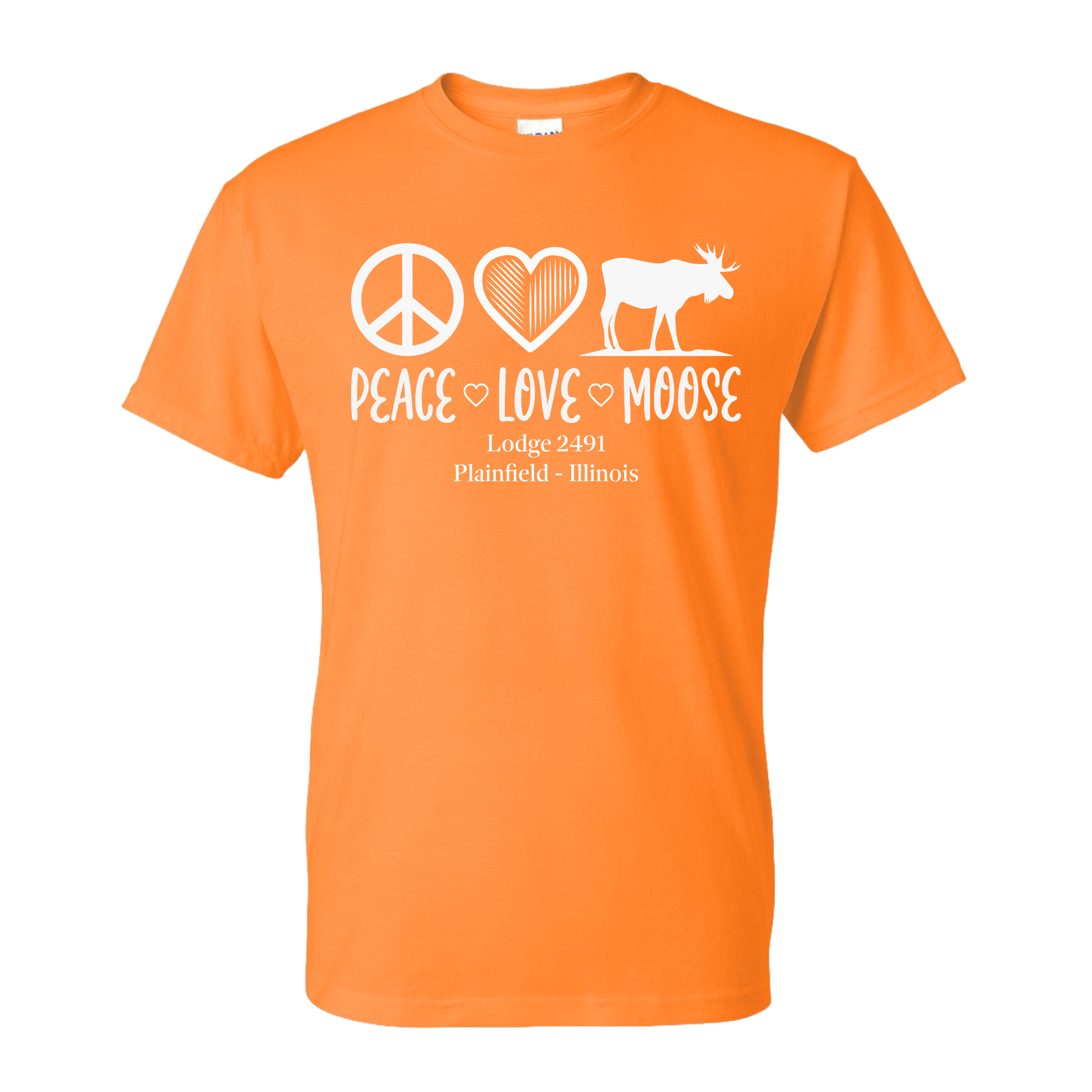Lodge 2491 - Peace, Love, Moose T-Shirt