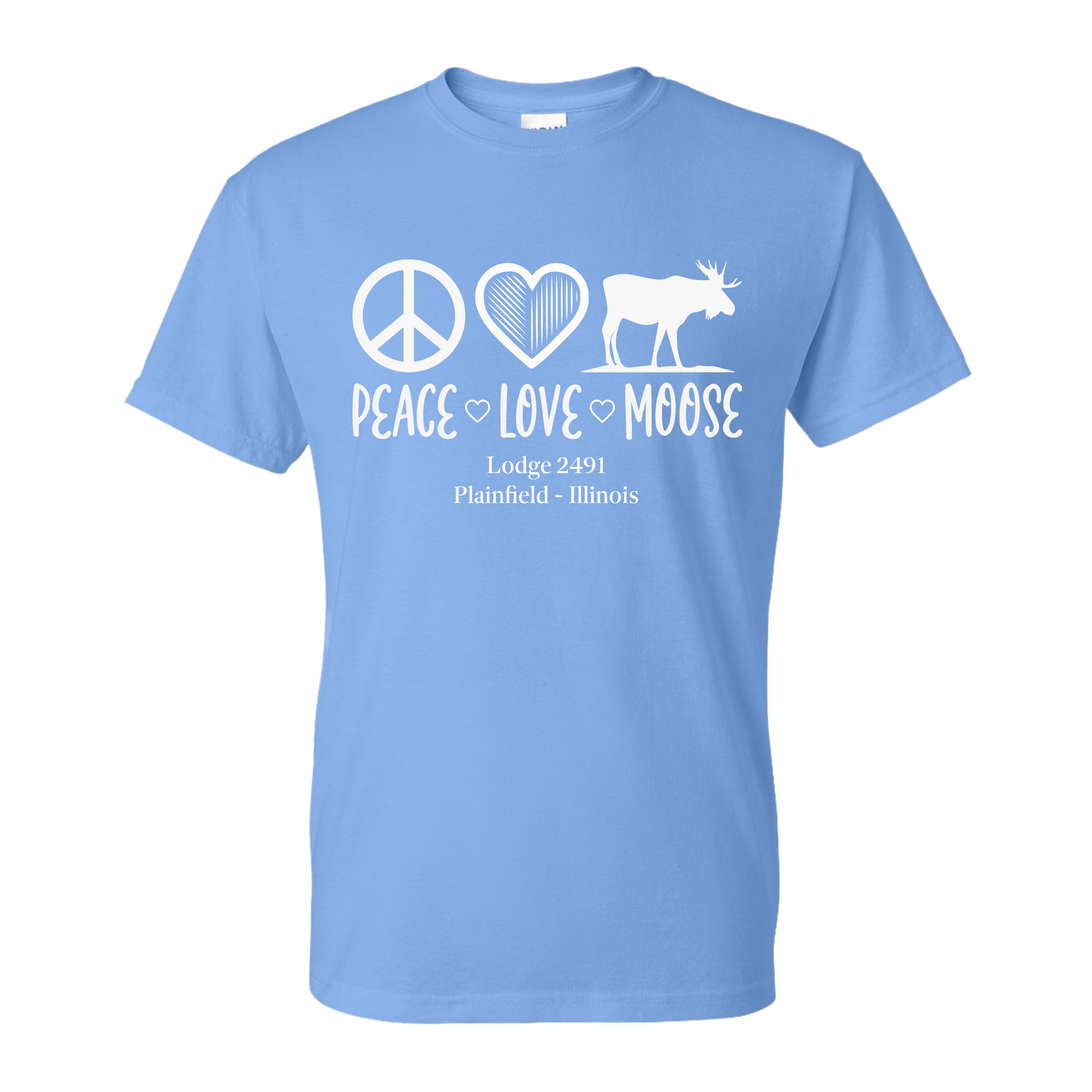 Lodge 2491 - Peace, Love, Moose T-Shirt