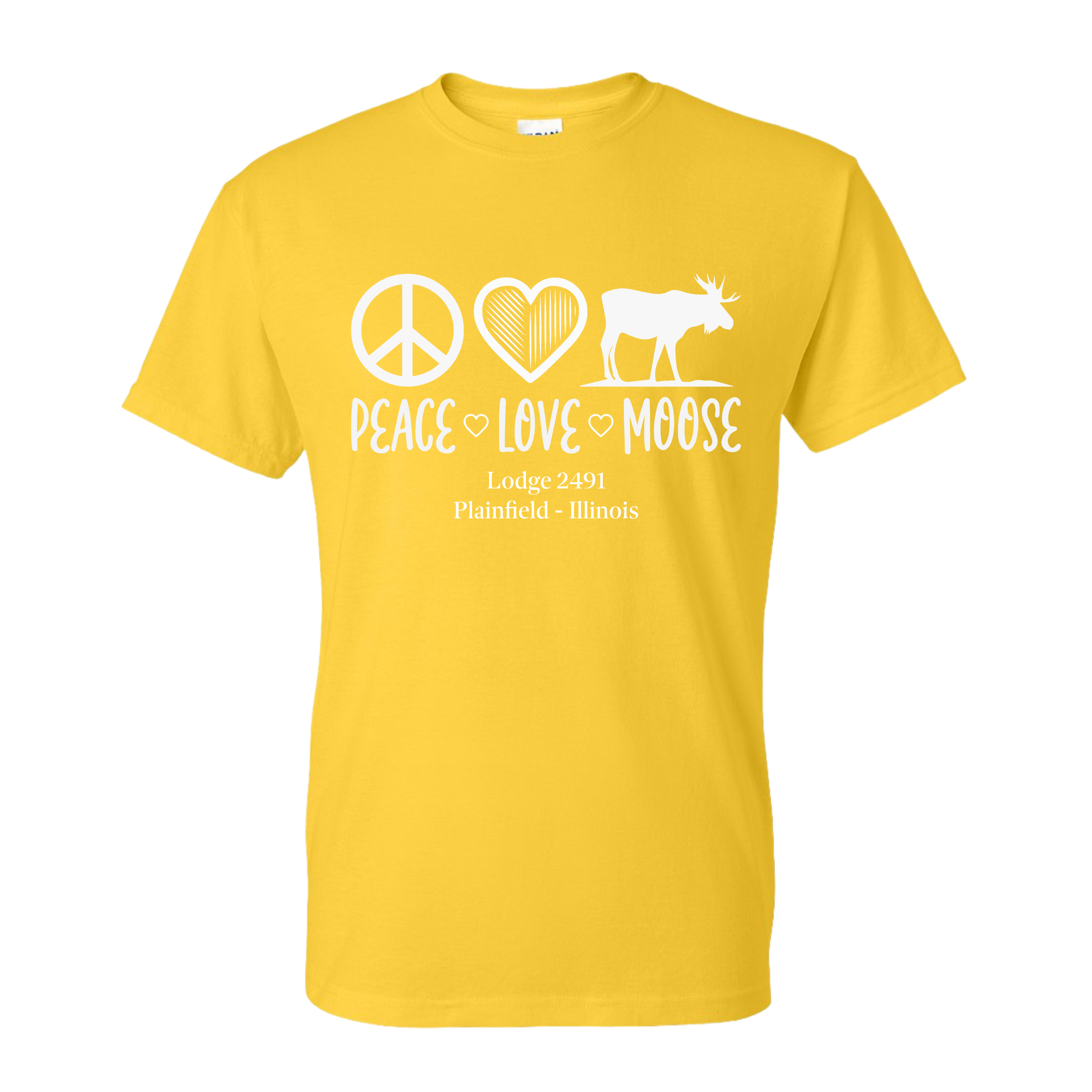 Lodge 2491 - Peace, Love, Moose T-Shirt