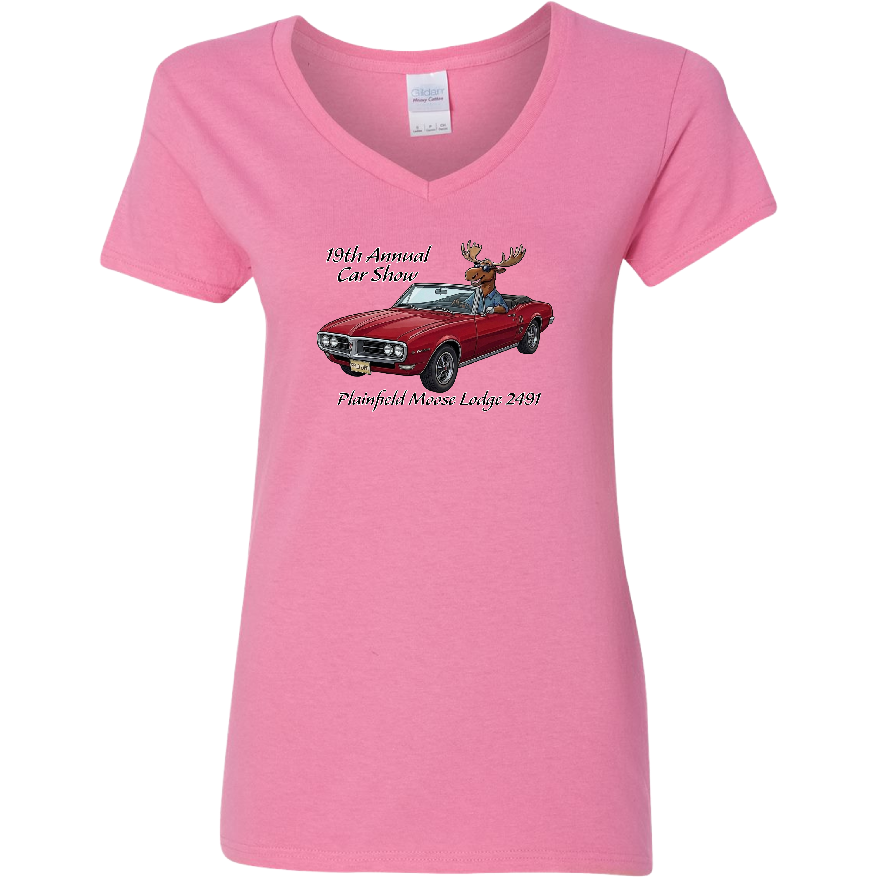 2026 Car Show Firebird Ladies V-Neck