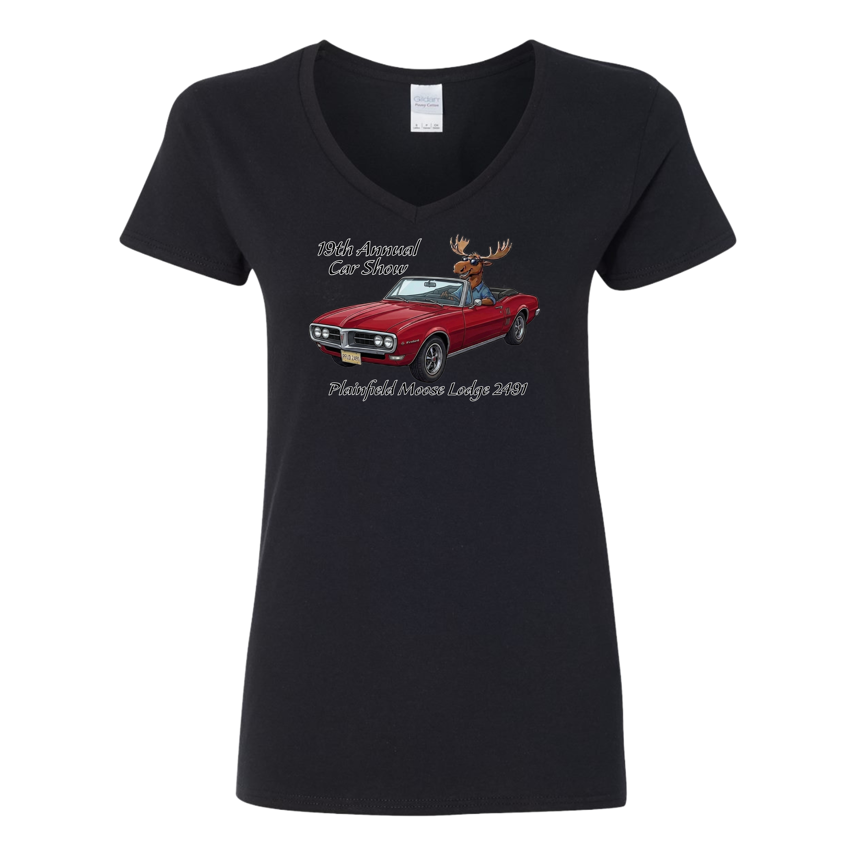 2026 Car Show Firebird Ladies V-Neck