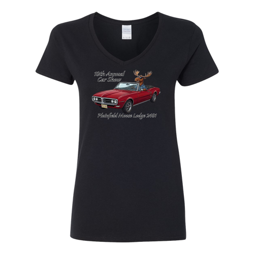 2026 Car Show Firebird Ladies V-Neck